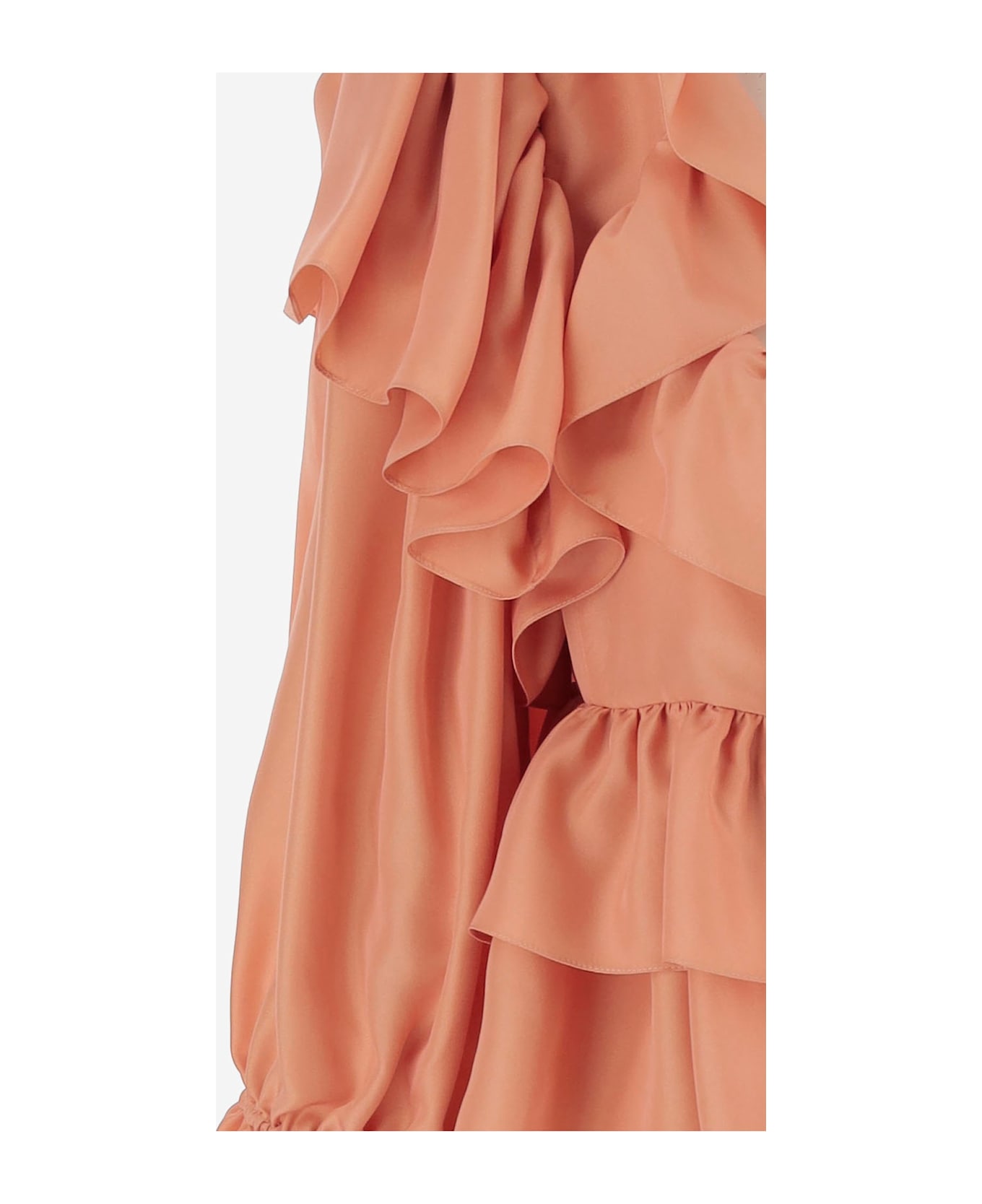 Silk Ruffle Top