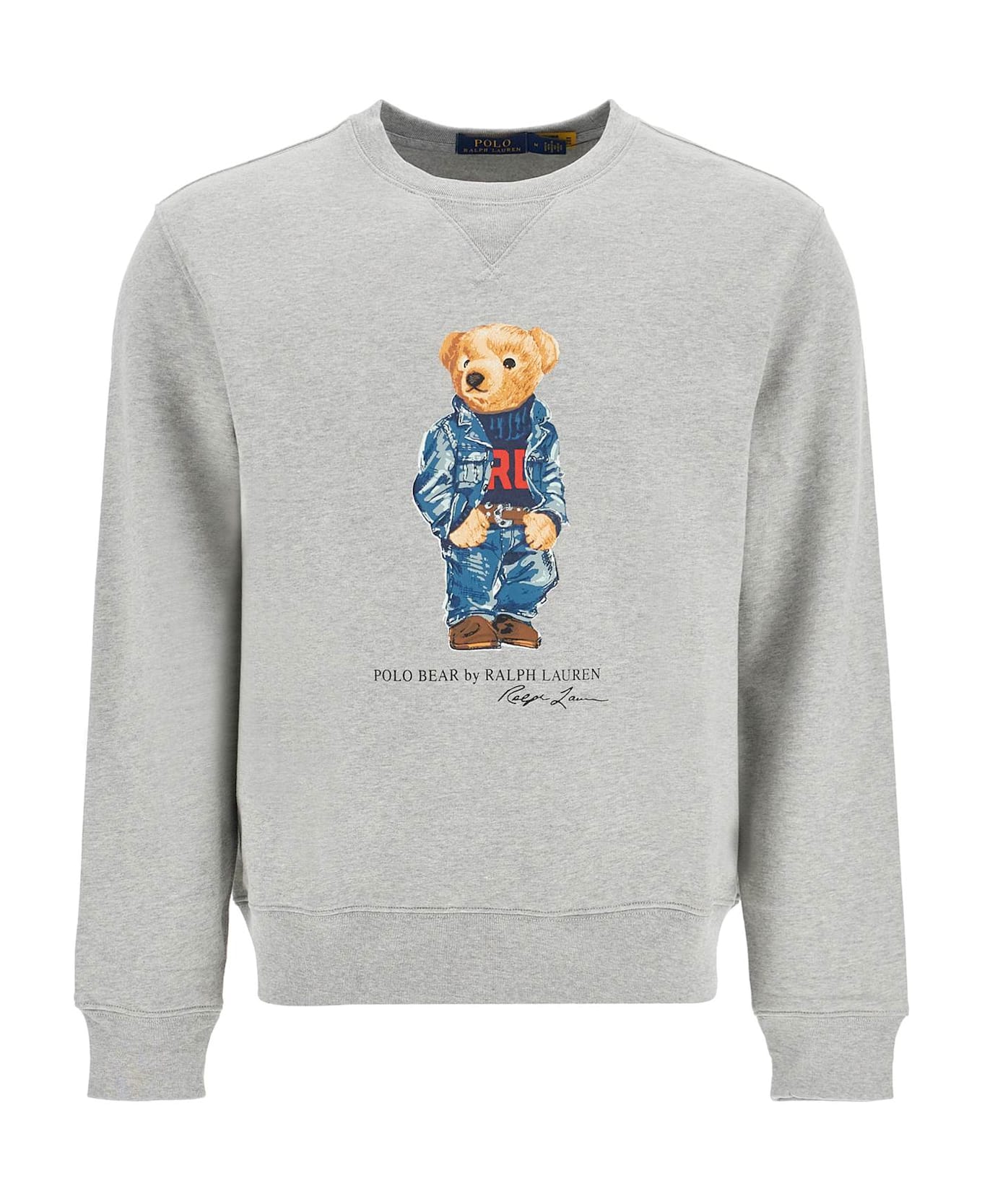 Polo Ralph Lauren Polo Bear Crewneck Sweat - F24 ANDOVER HTHR DENIM BEAR (Grey)