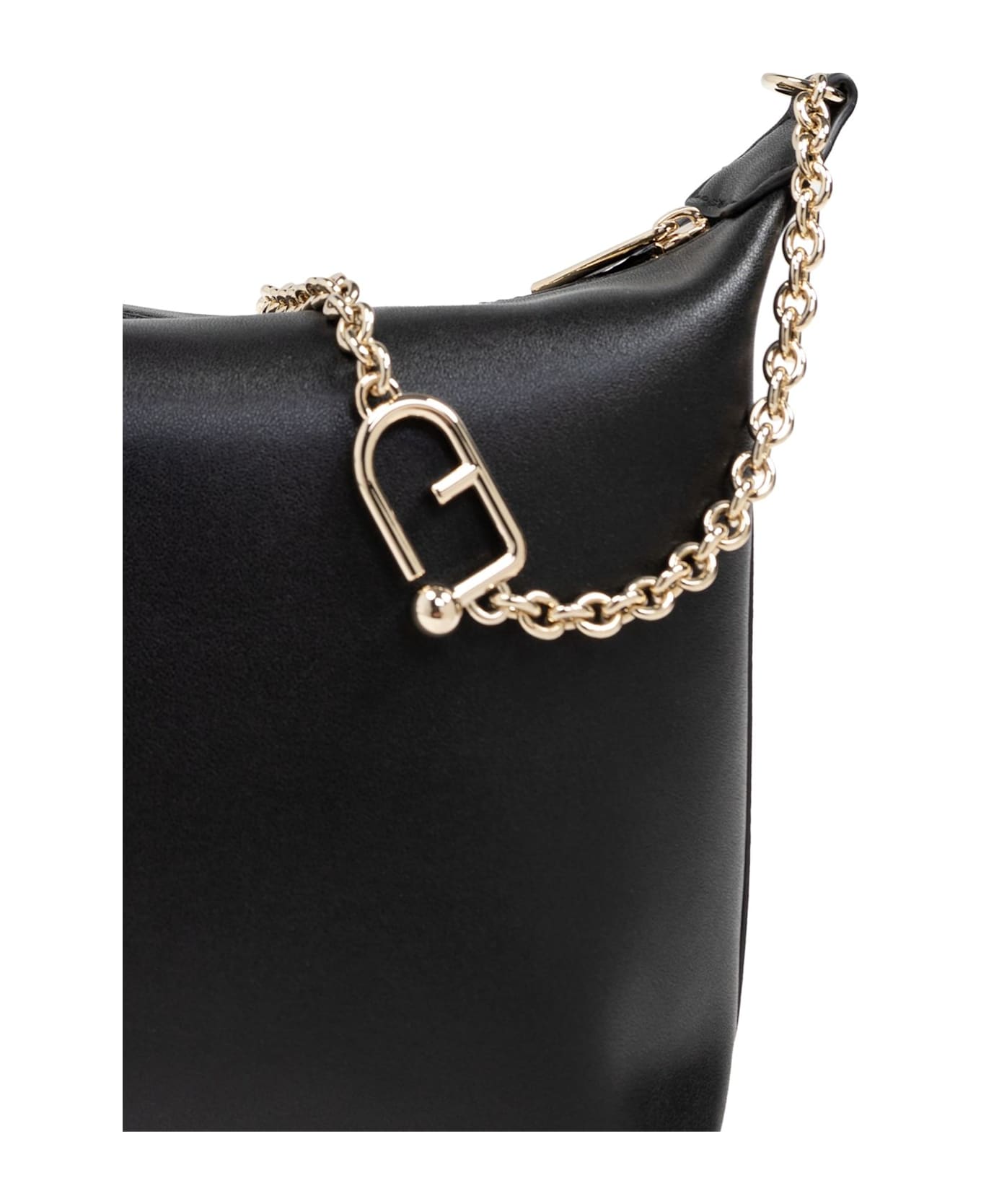 Furla Nuvola Mini Crossbody Hobo - Black