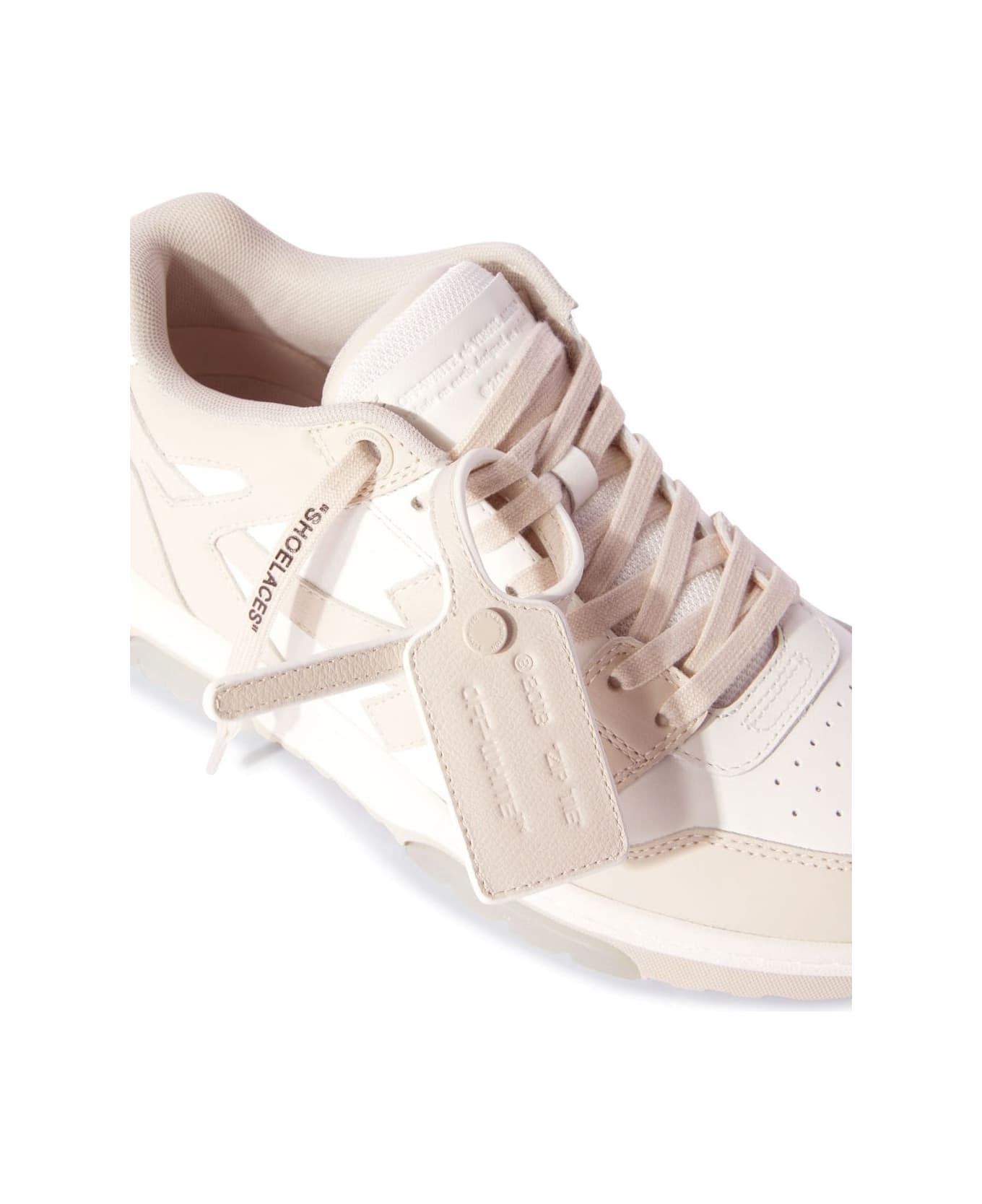 Off-White Out Of Office Leather Sneakers - Beige