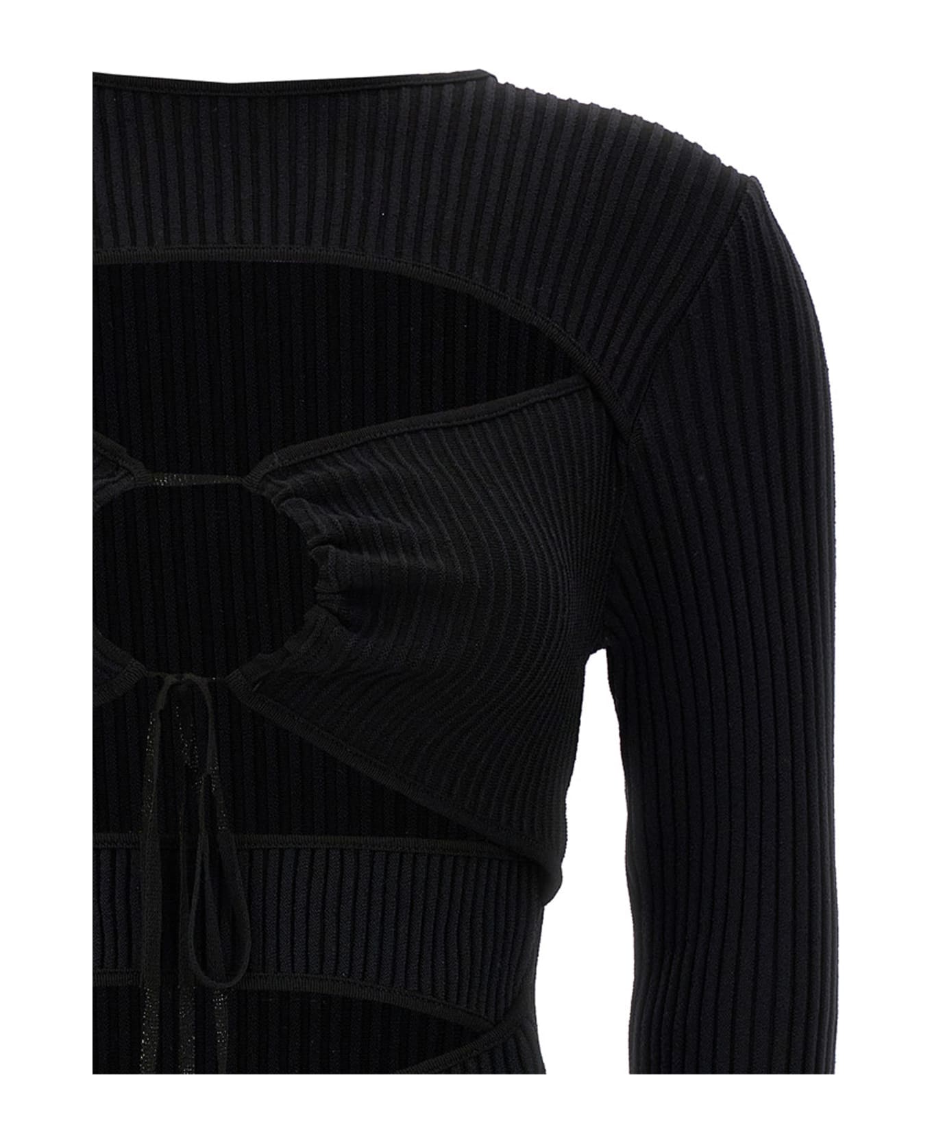 ANDREĀDAMO 'ribbed Knit Mini Dress - Black  