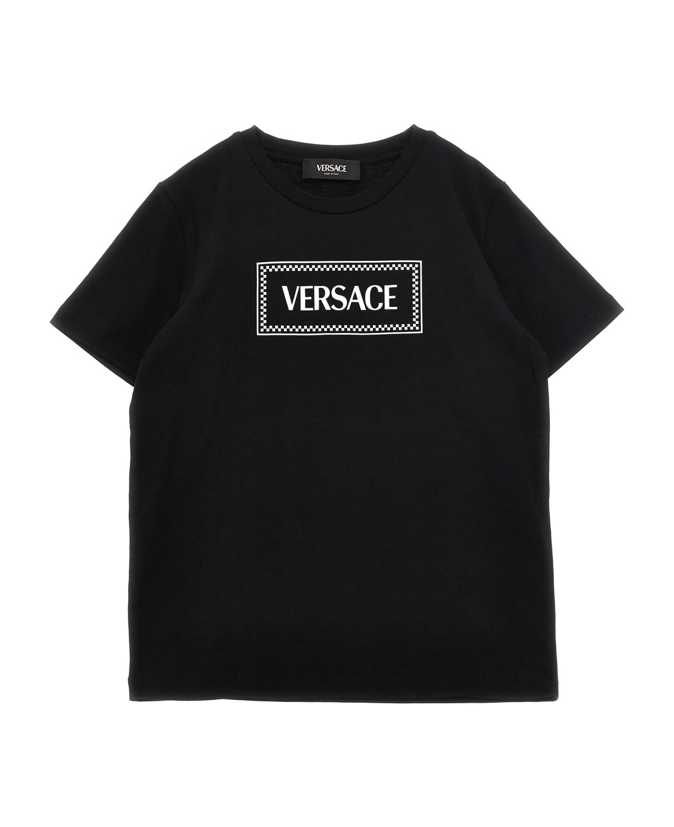 Versace Logo Print T-shirt - White/Black