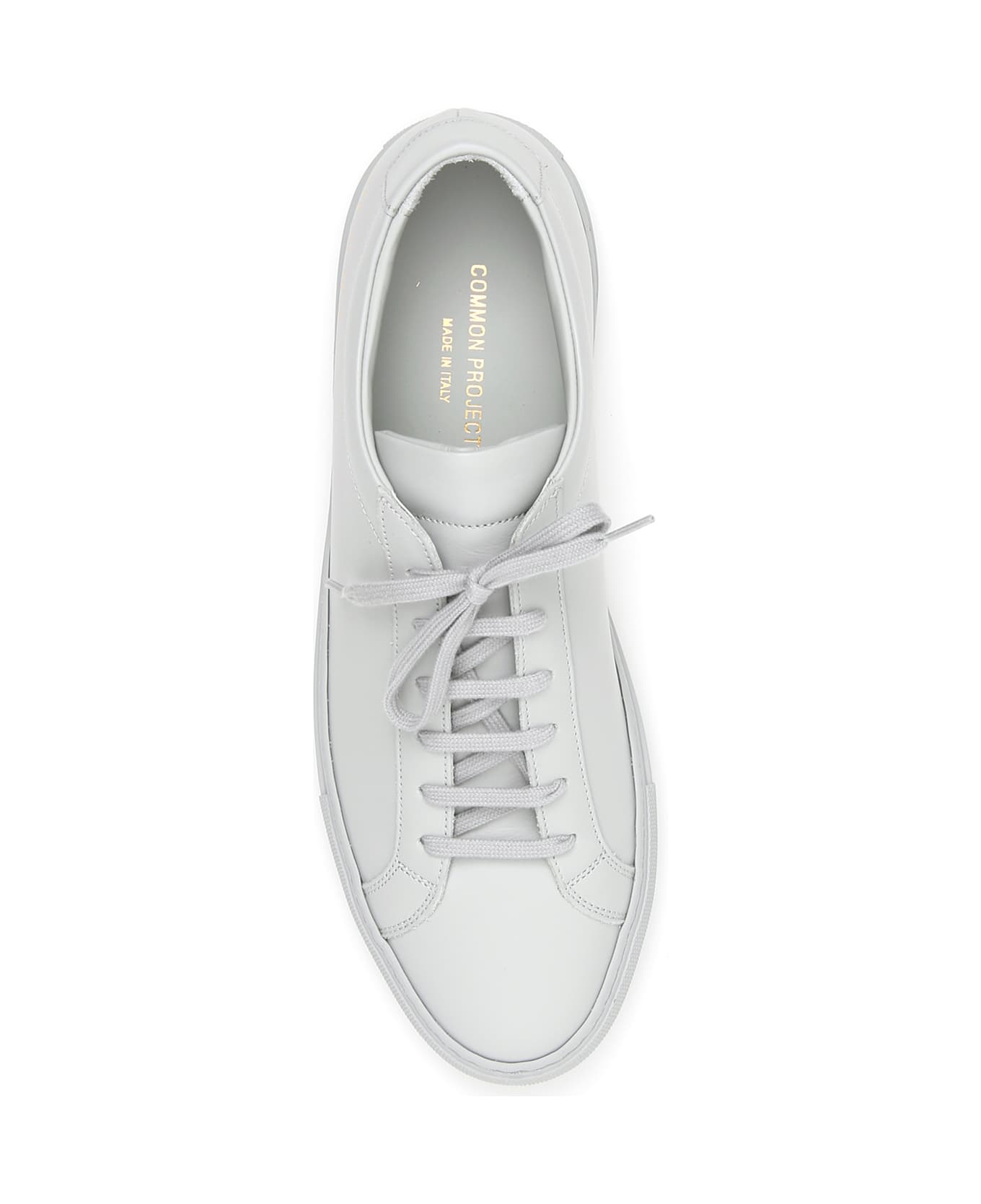 Common Projects Achilles Low Sneakers In Grey Leather - Grey