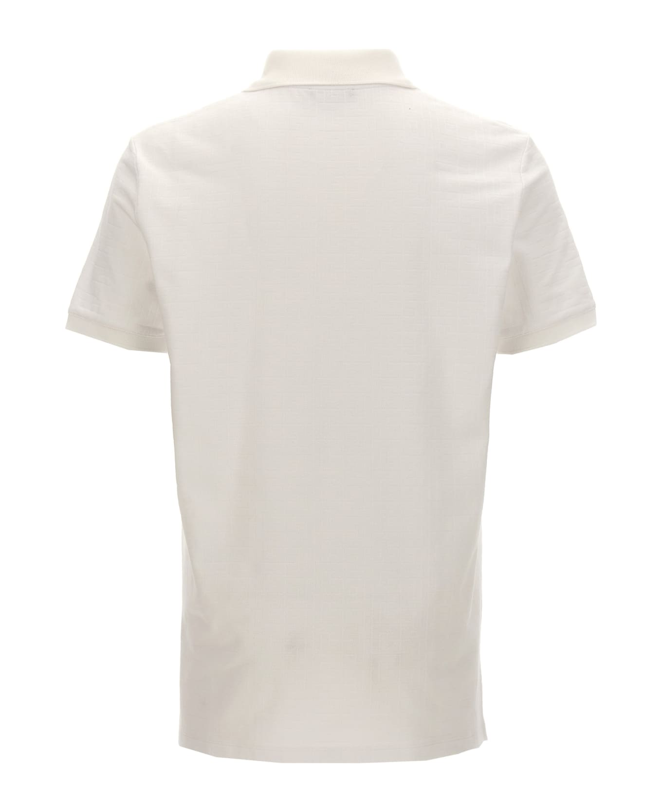 Balmain 
monogram
 Polo Shirt - White
