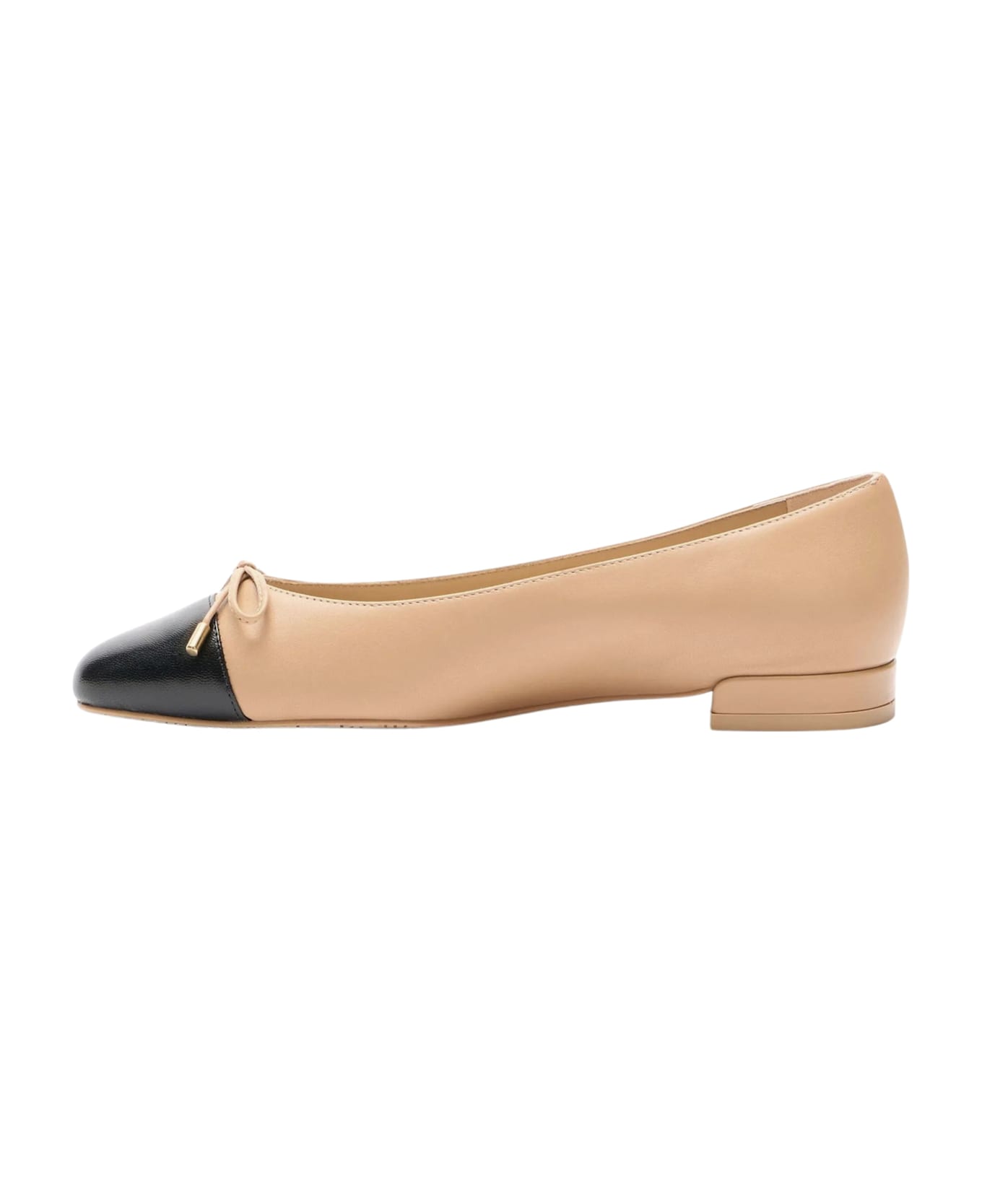 Stuart Weitzman Sleek Bow Flat - J Adobe Black