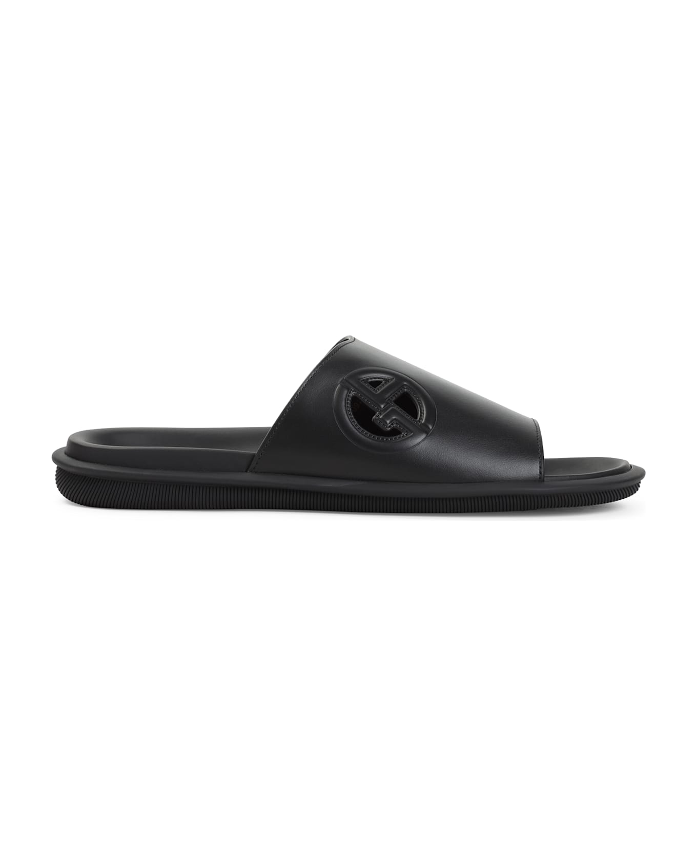 Giorgio Armani Slide Sandals - Nero