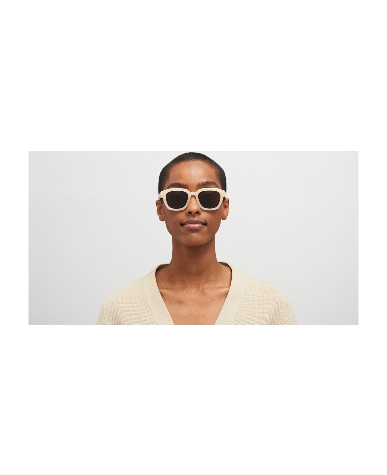 Mykita Kiene - C189 Chilled Raw Blonde Sunglasses - cream