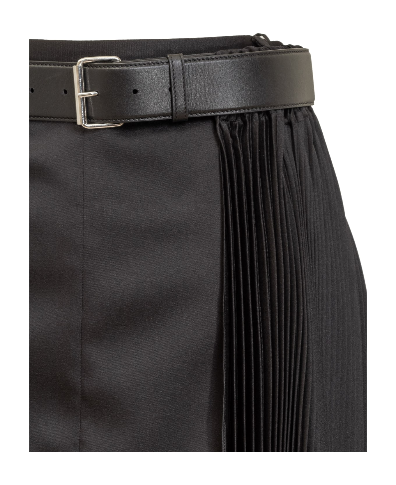 Peter Do Belted Pleated Skirt - BLACK