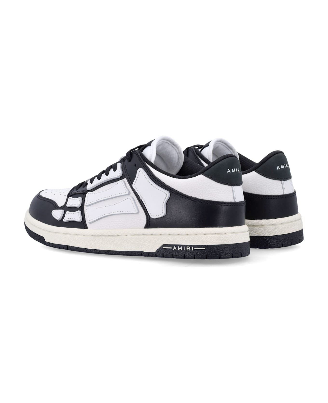 AMIRI Skel Top Low Sneakers - BLACK/WHITE