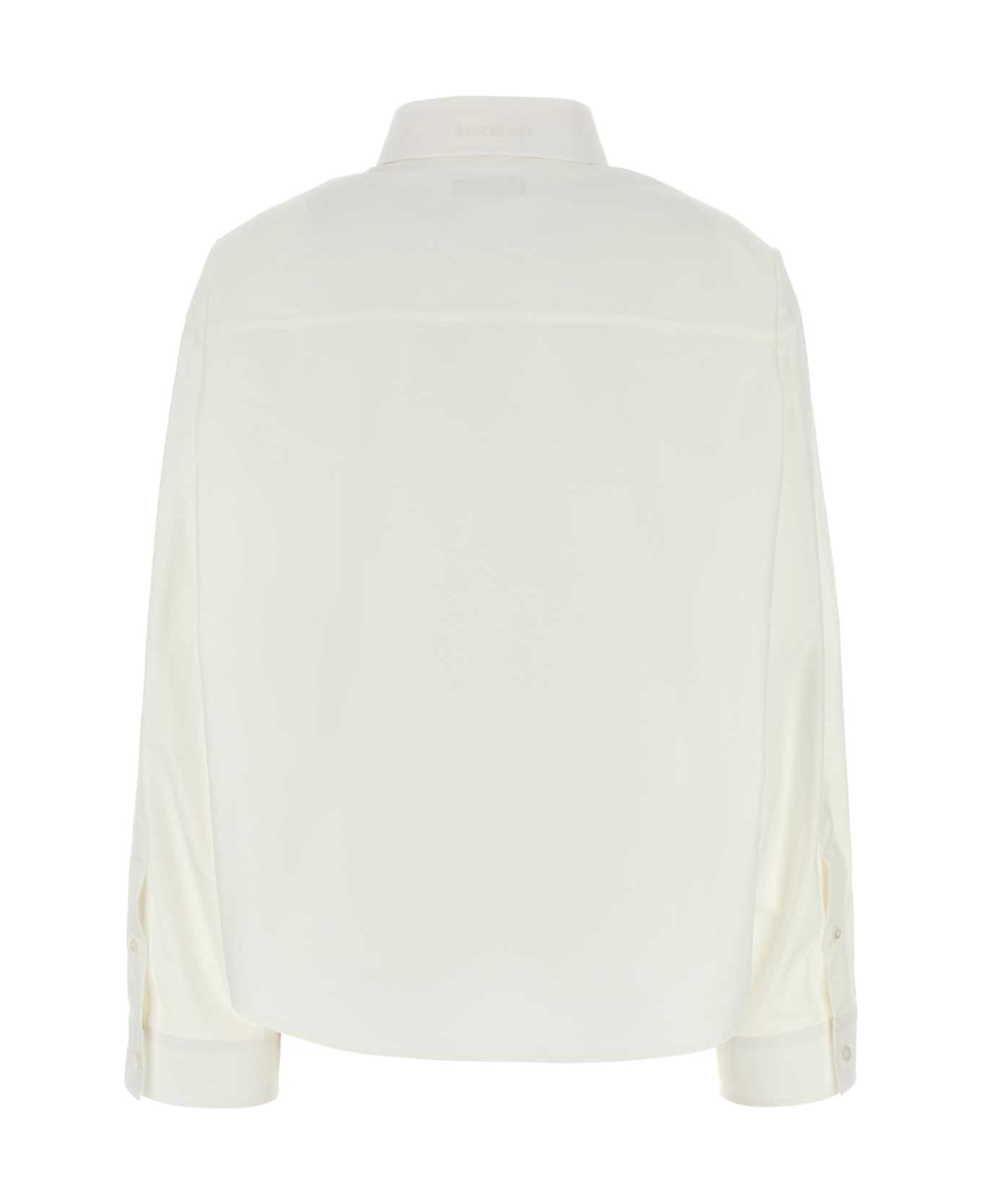 Balenciaga White Poplin Shirt - WHITE