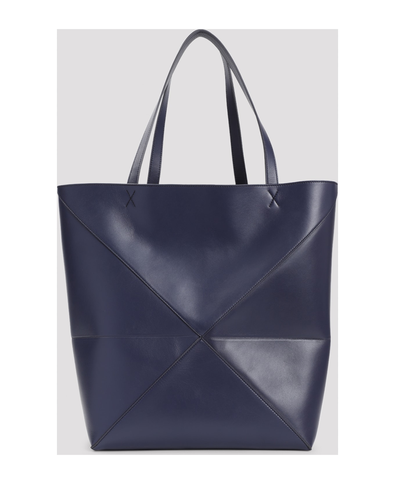 Loewe Puzzle Fold Large Tote - Abyss Blue