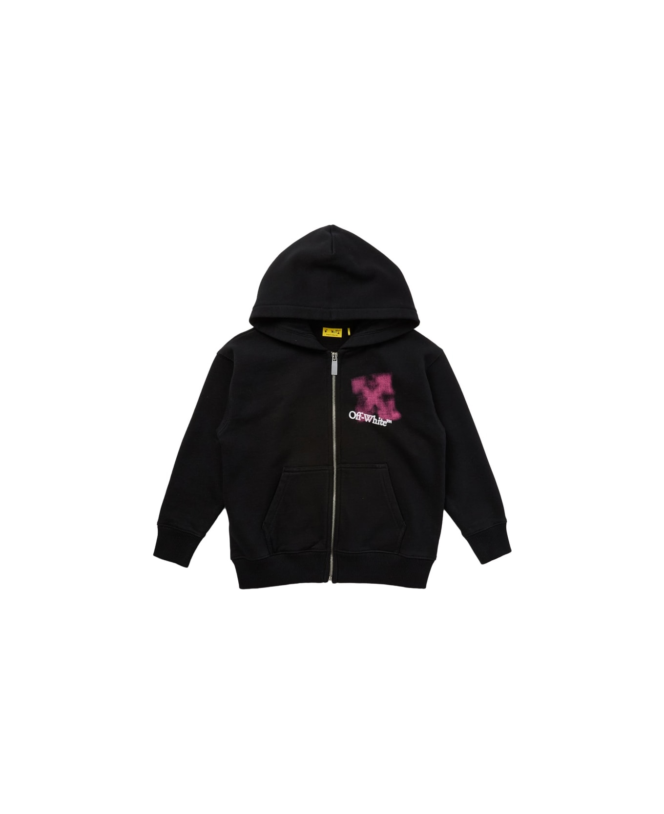 Off-White "arrowspray" Logo Sweatshirt - BLACK