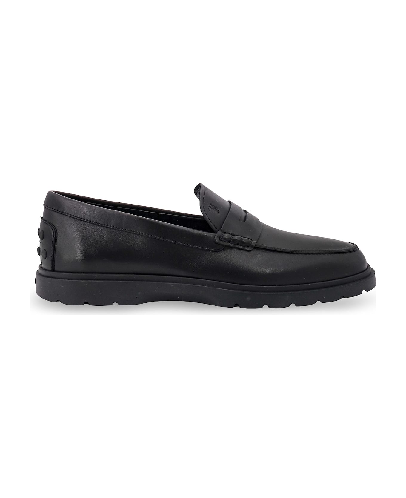 Tod's Leather Loafers - Black