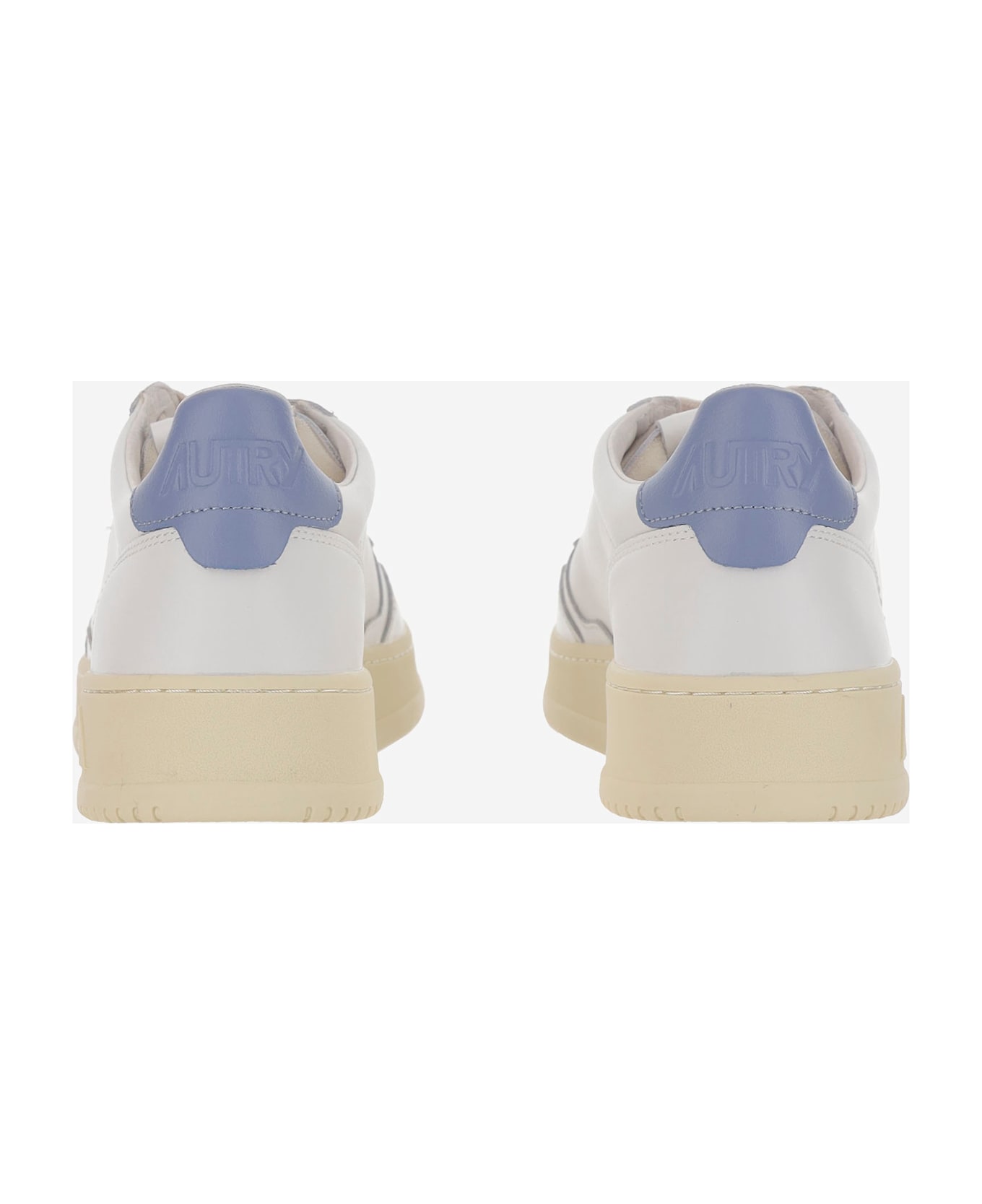 Autry Low Medalist Leather Sneakers - Red