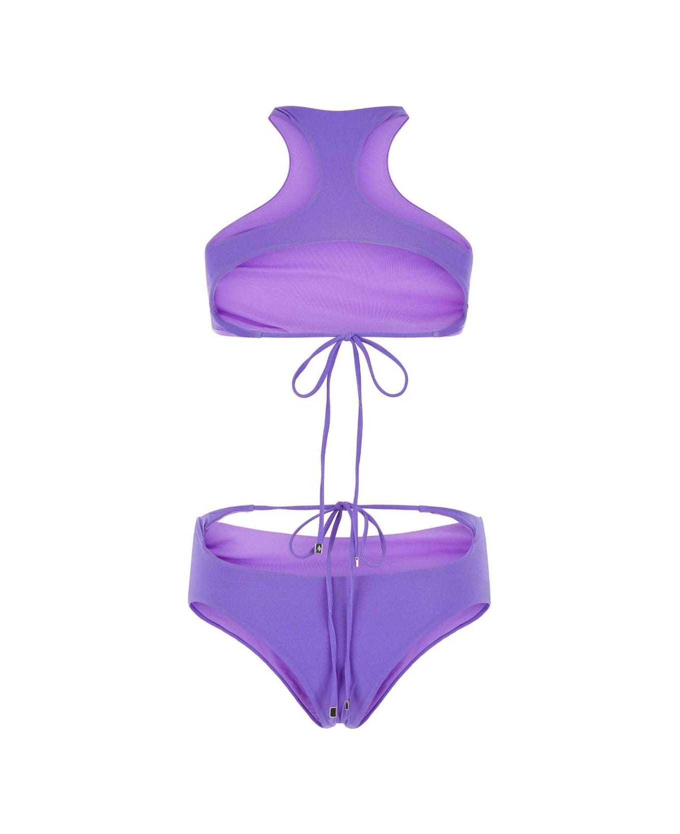 The Attico Violet Two-piece Bikini Set - VIOLET