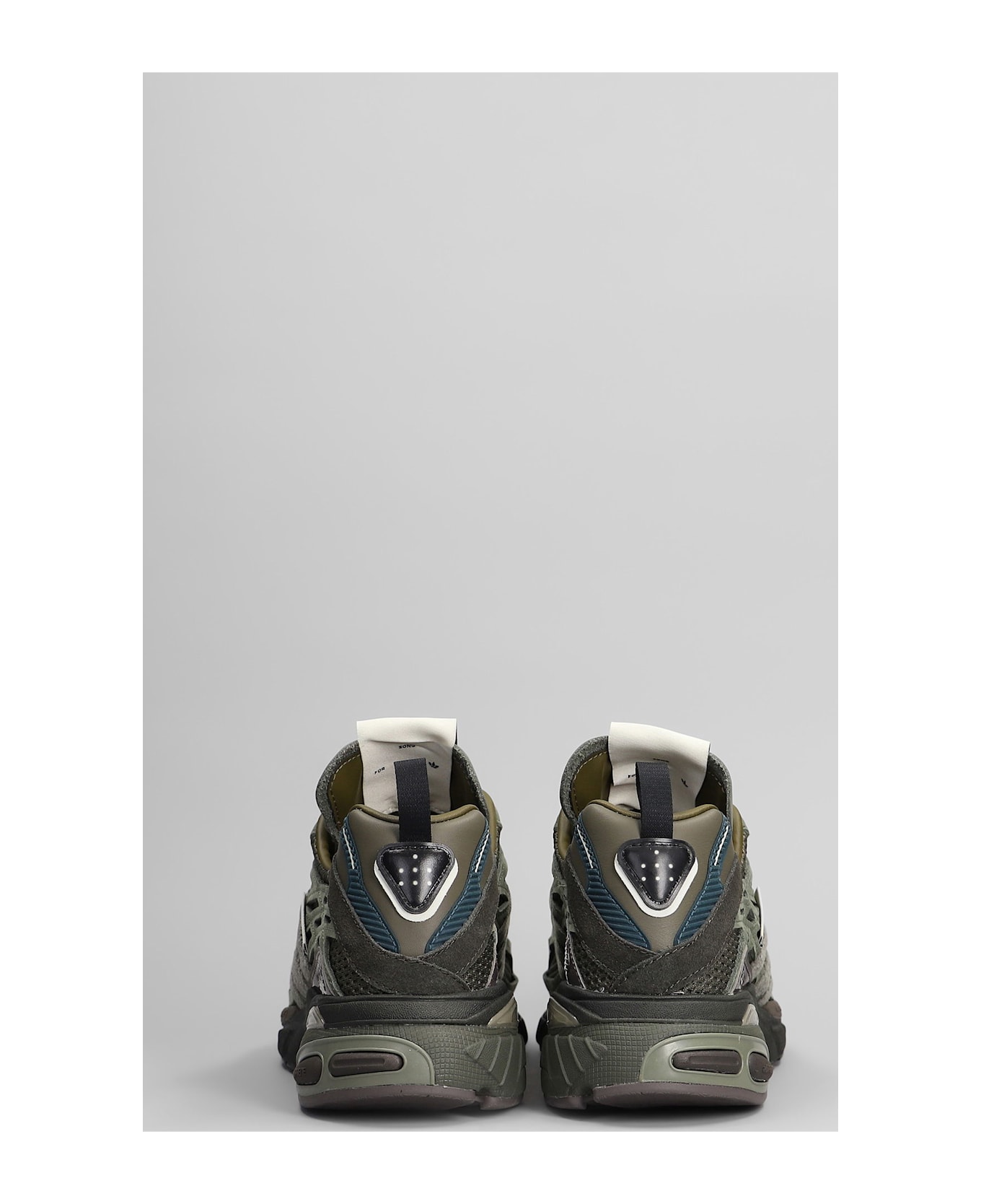 Adidas Adistar Cushion Sneakers In Green Suede And Fabric - green