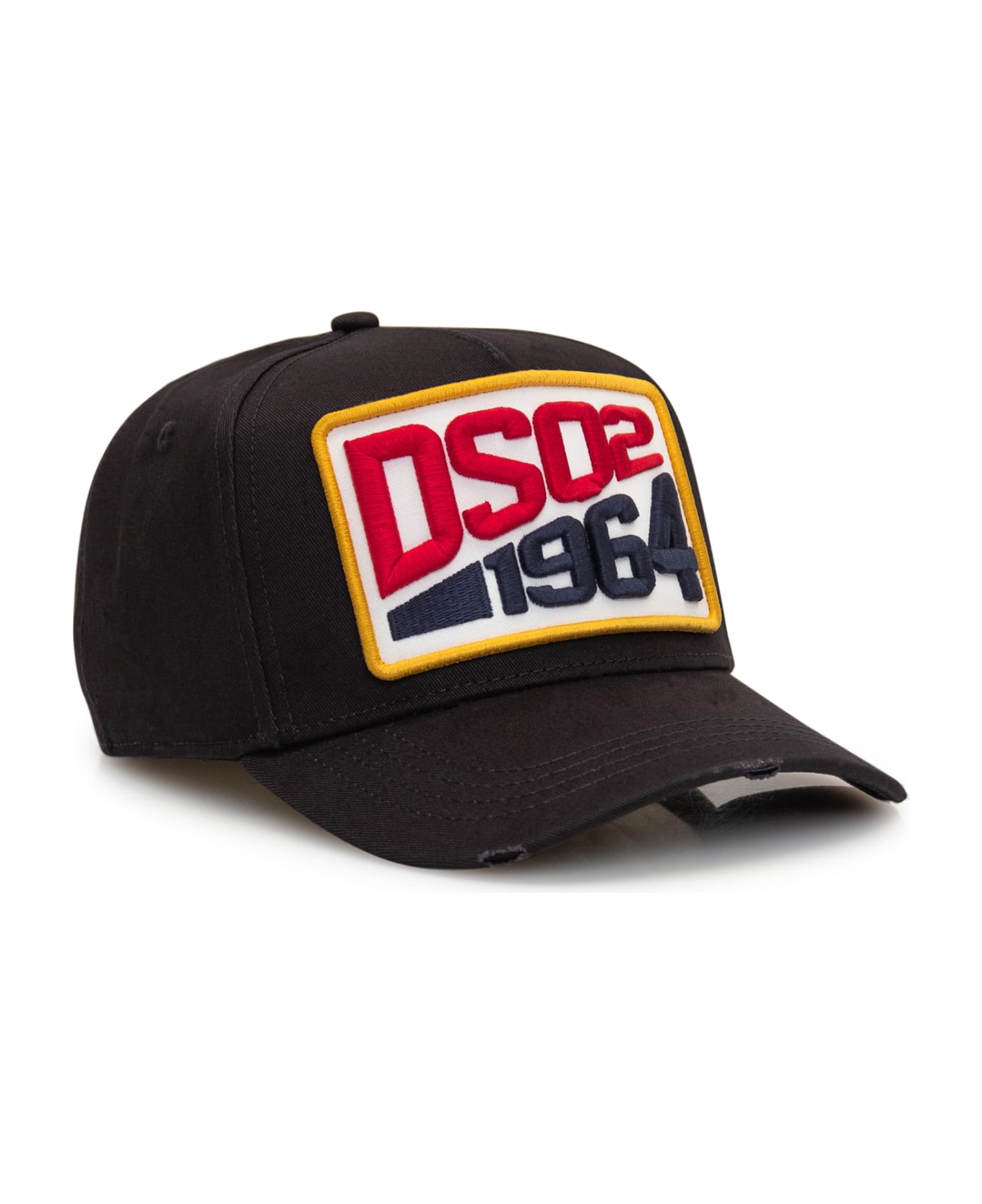 Dsquared2 Black Baseball Cap With Patch - Black