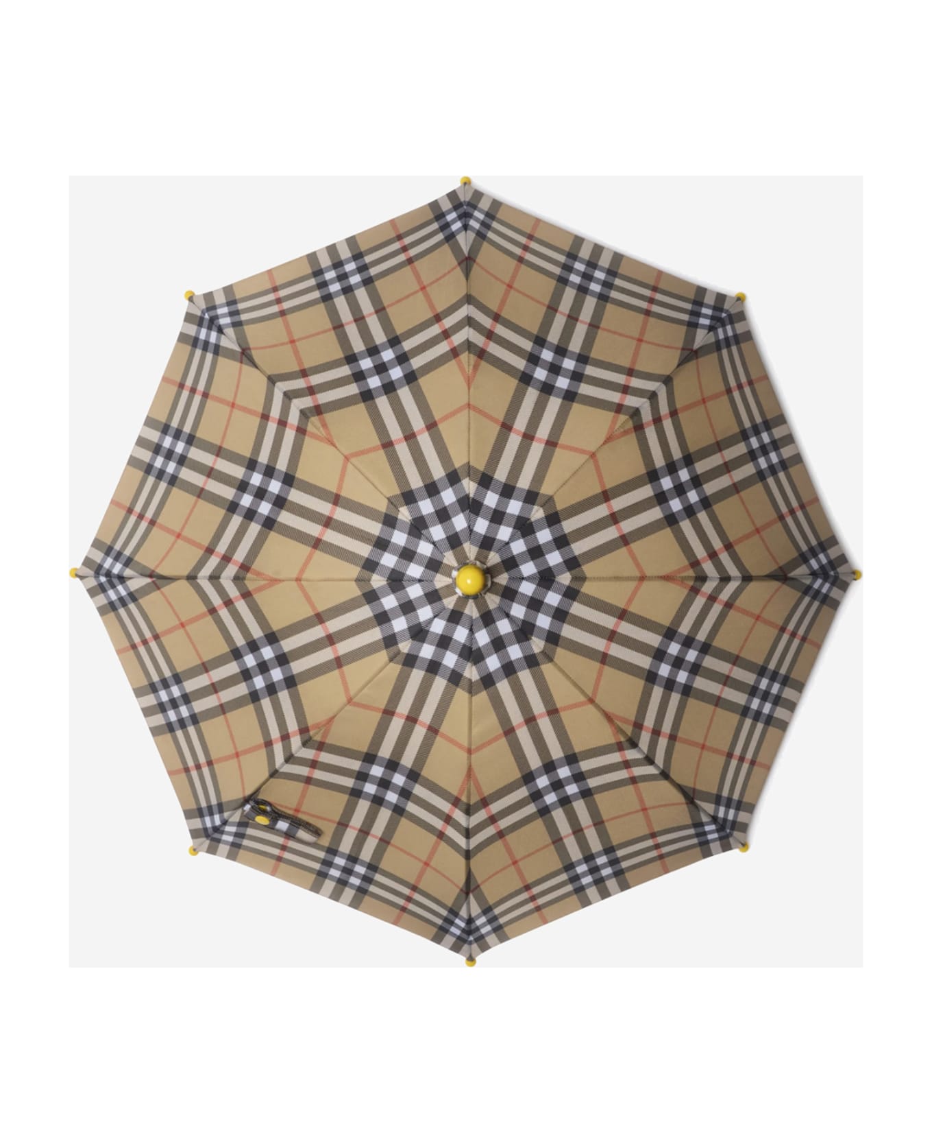 Burberry Check Umbrella - Red