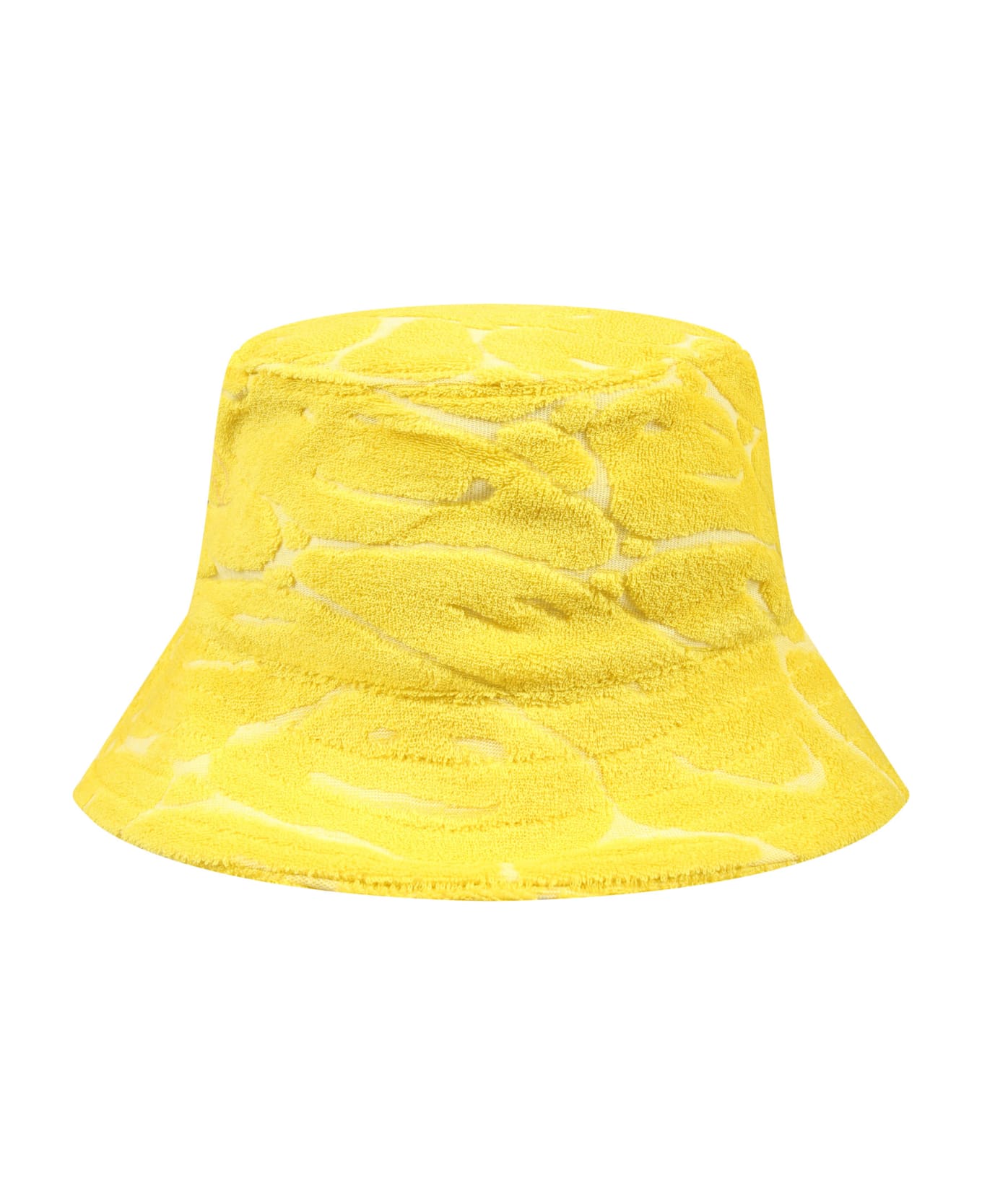 Molo Yellow Cloche For Kids With Smiley - Yellow アクセサリー＆ギフト