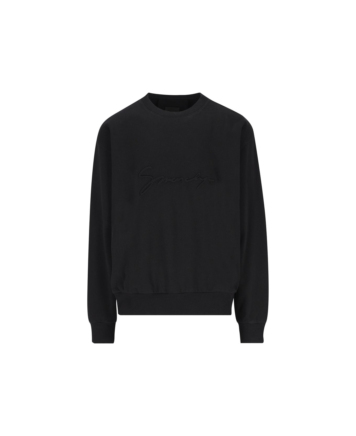 Givenchy Logo Detailed Crewneck Sweatshirt - Nero