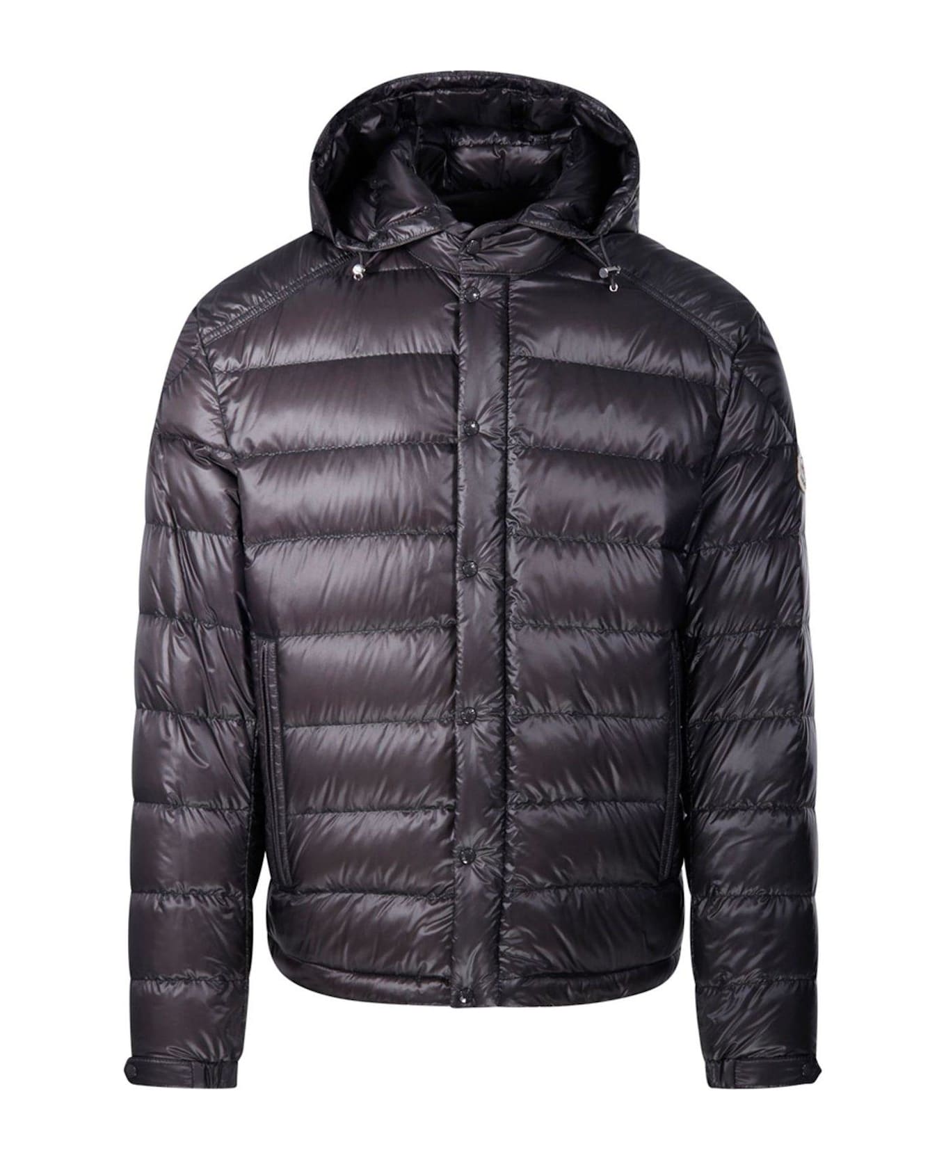 Moncler Gliere Logo Patch Padded Jacket - Grey