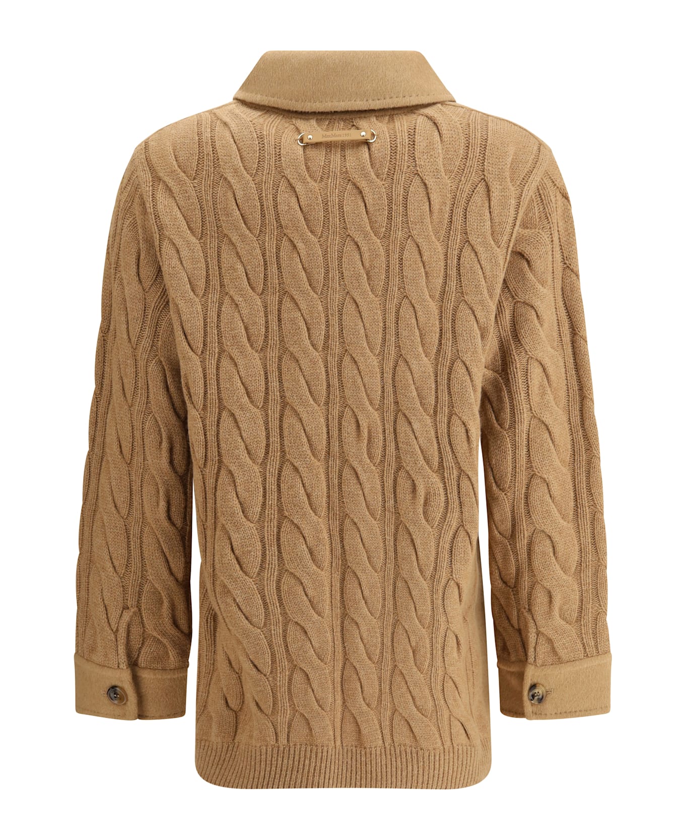 Max Mara Double-breasted Jacket With Contrasted Sleeves