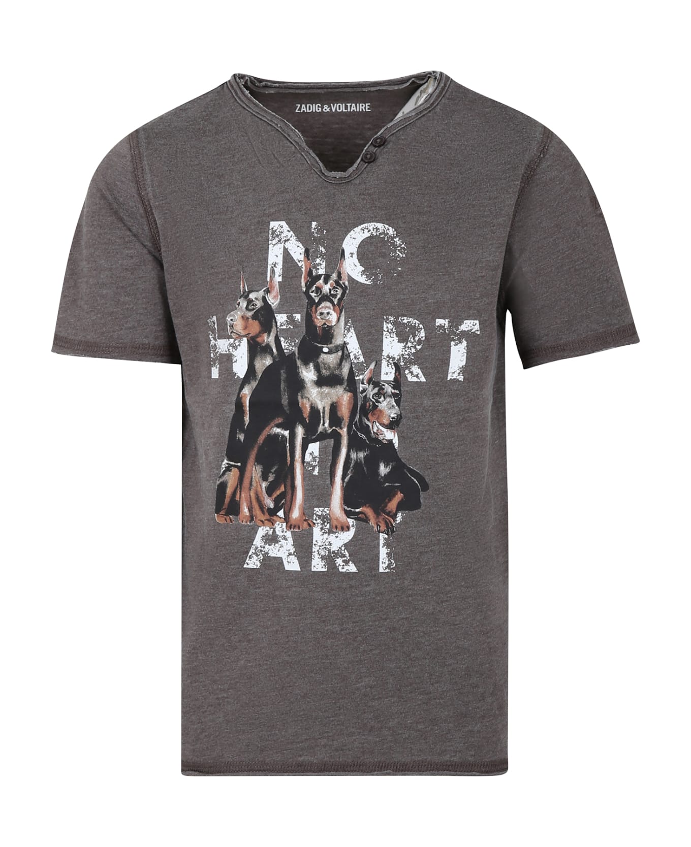 Zadig & Voltaire Green T-shirt For Boy With Print - Green