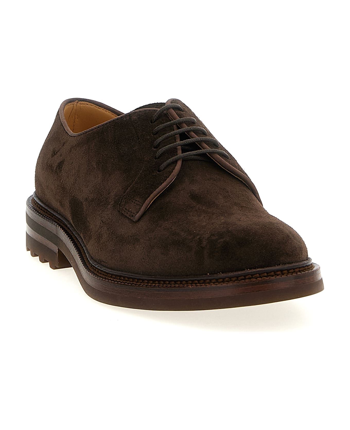 Brunello Cucinelli Suede Derby - Brown