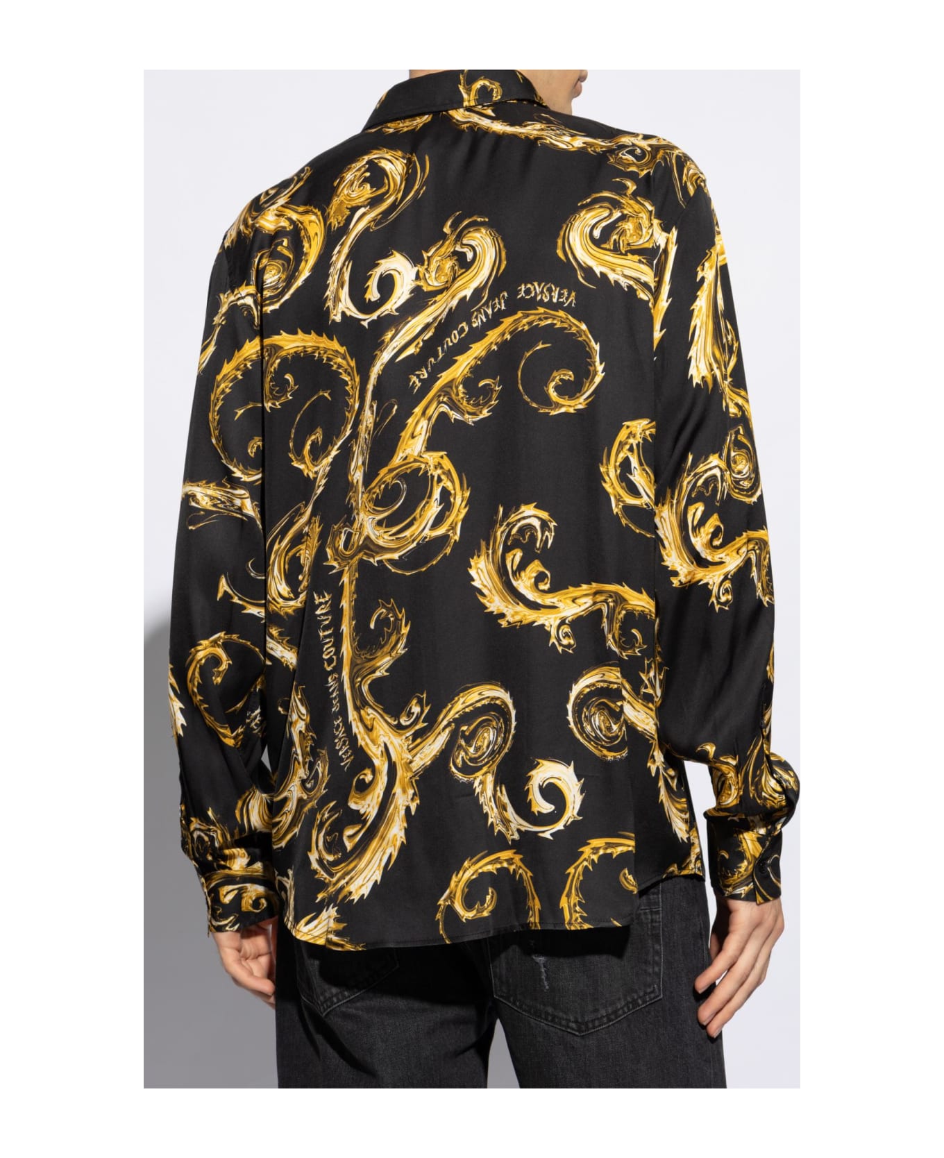 Versace Jeans Couture Patterned Shirt - Black シャツ