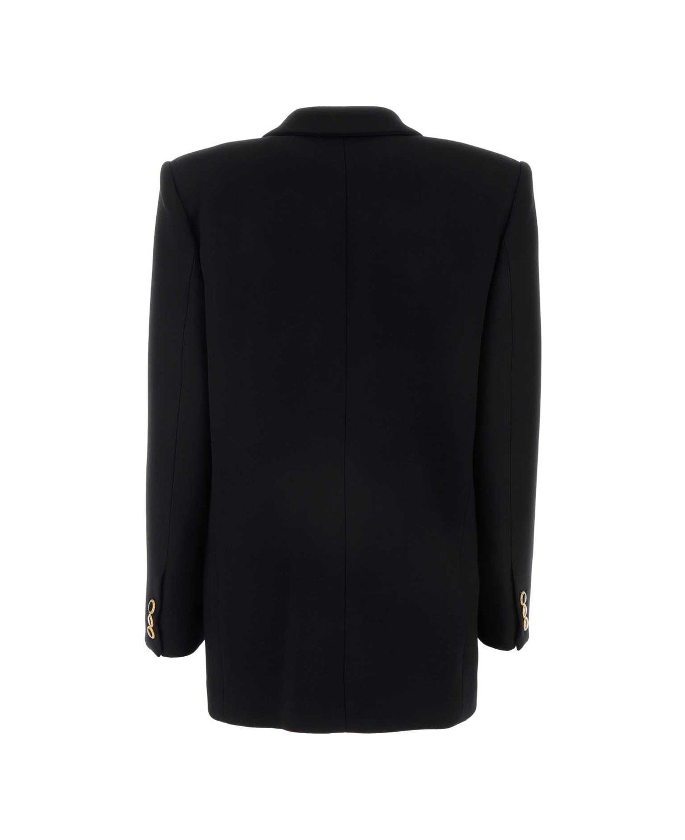 Alessandra Rich Double-breasted Oversized Jacket - BLACK (Black)