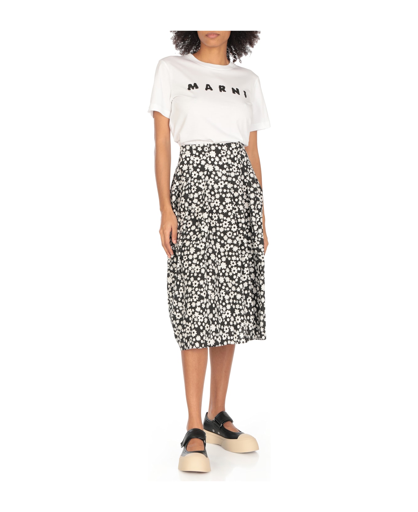 Marni Mary Jane Sneakers - Black