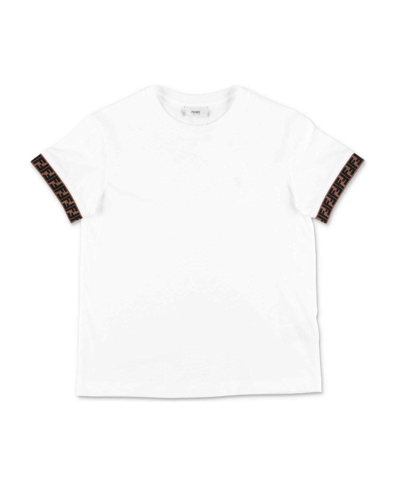 Fendi Ff Trim T-shirt - WHITE