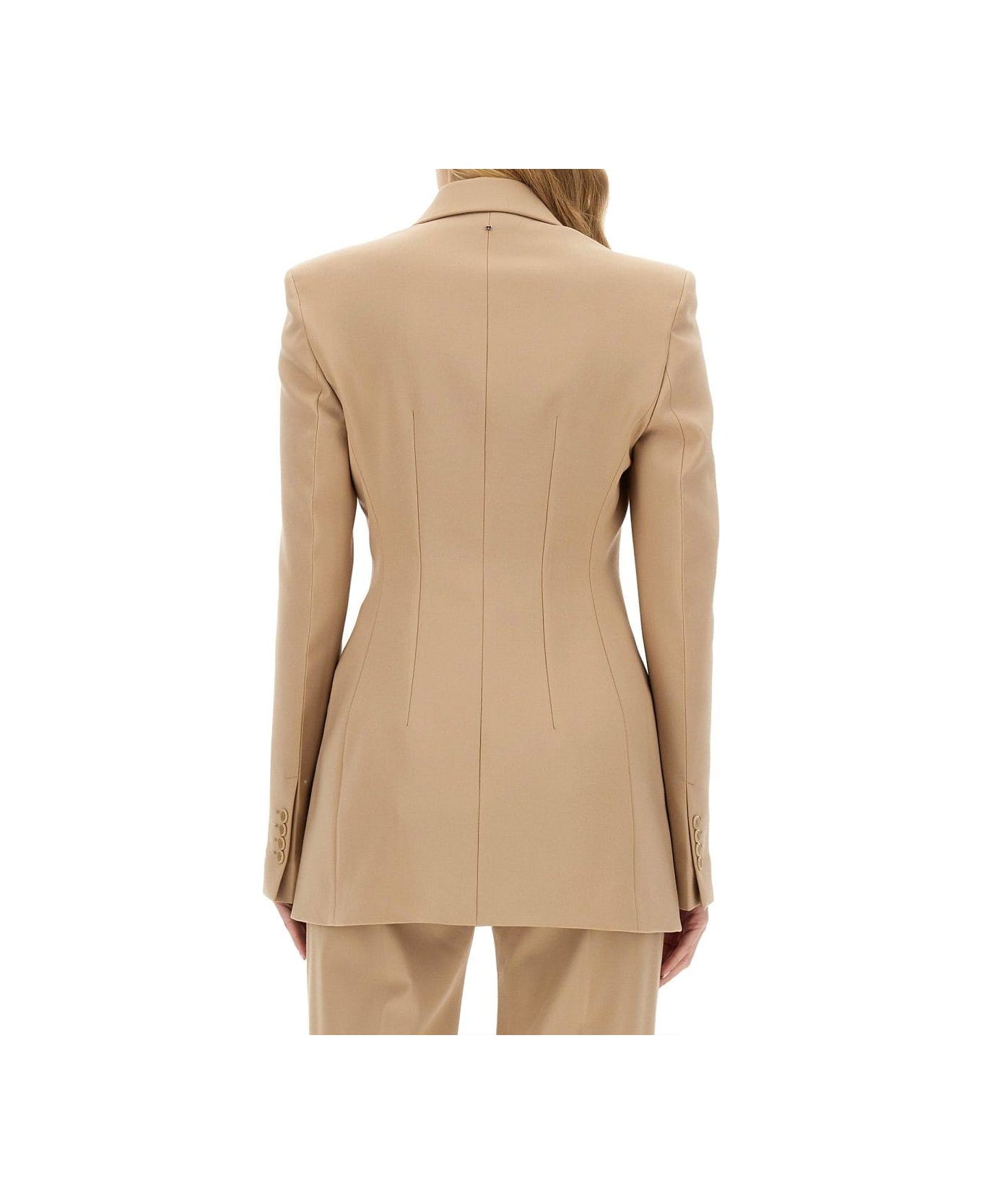 SportMax Double-breasted Long-sleeved Blazer - Black