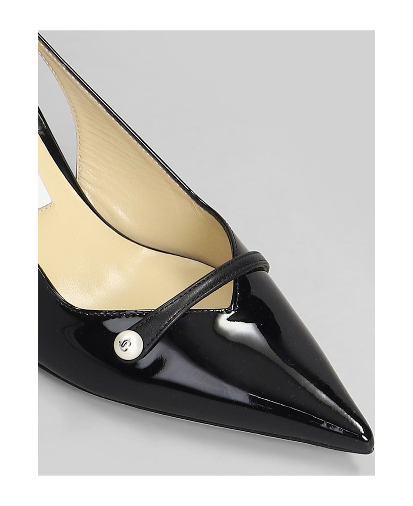 Jimmy Choo Amita 85 Pumps In Black Patent Leather - black