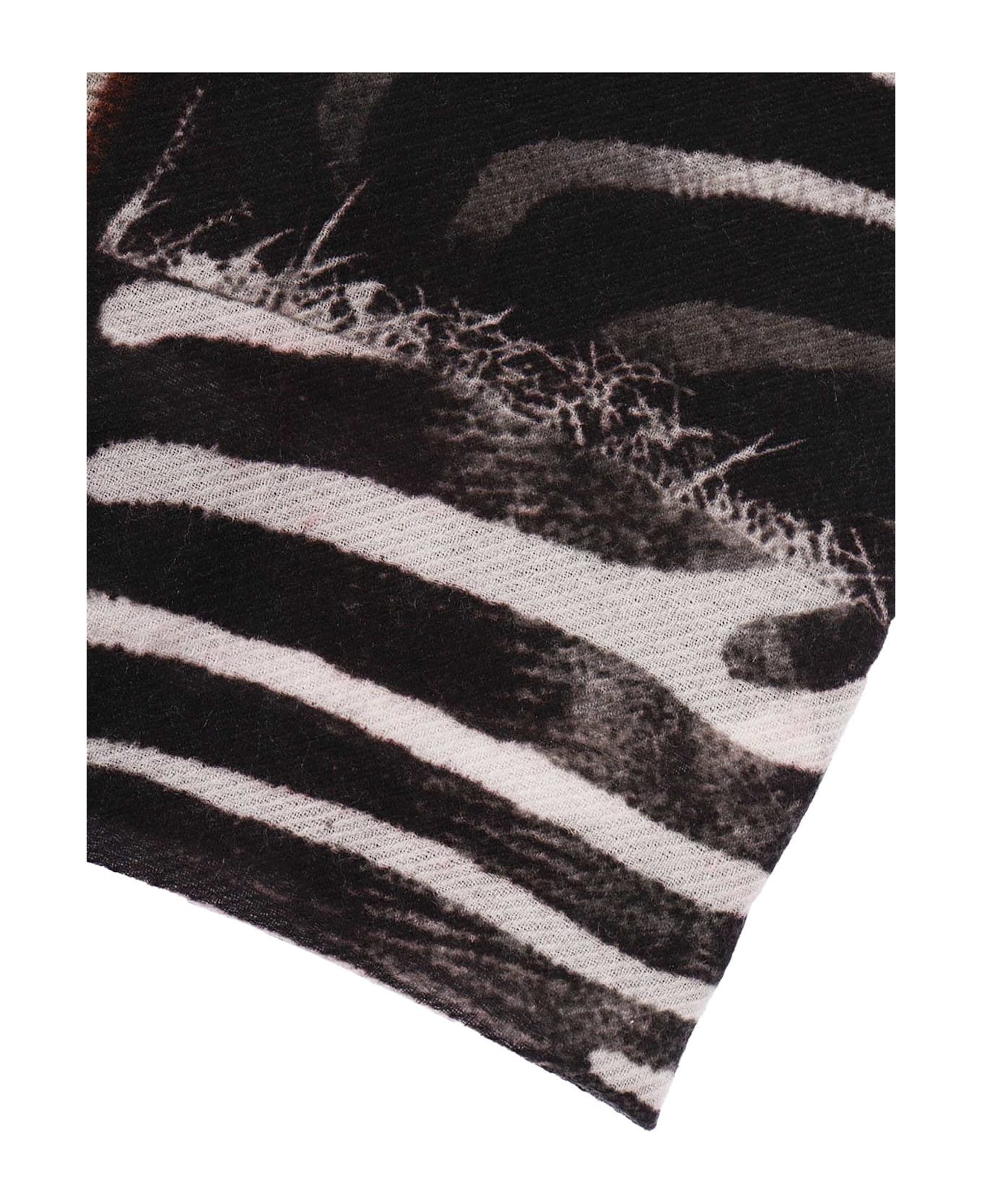 Faliero Sarti Zebra 135x165 Scarf - BLACK