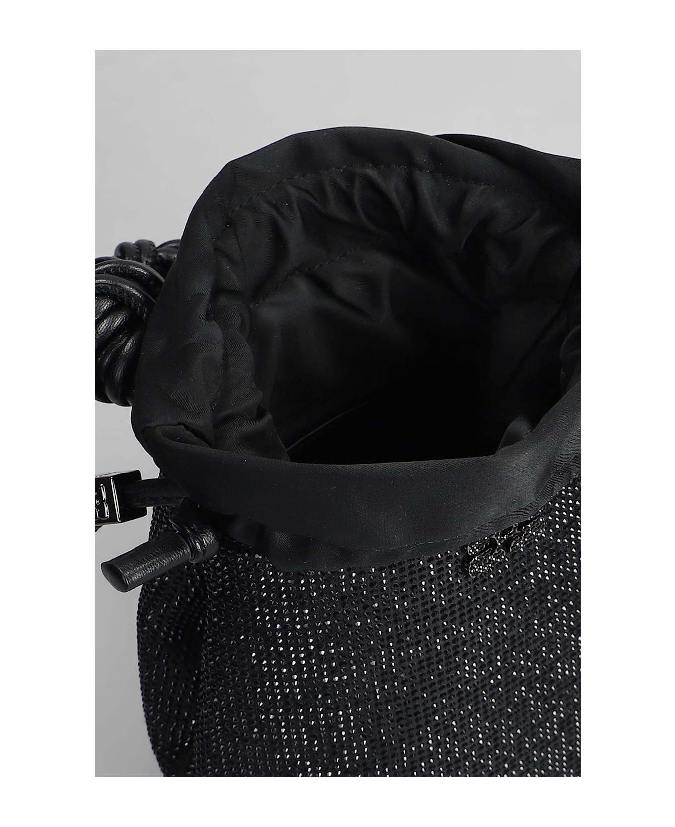 Ganni Bou Mini Shoulder Bag In Black Polyester - black
