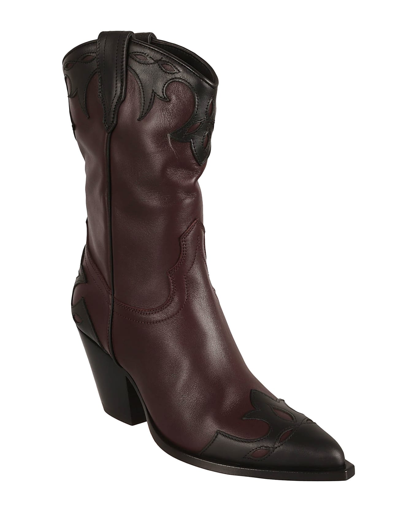 Sonora Nappa Knee Boots - Brown/Black