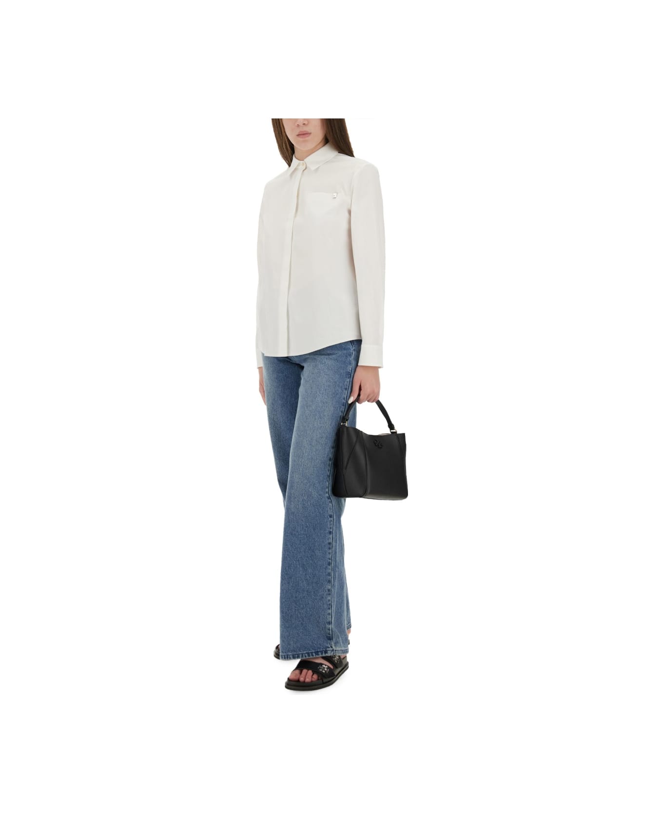 Tory Burch Cotton Poplin Shirt - WHITE