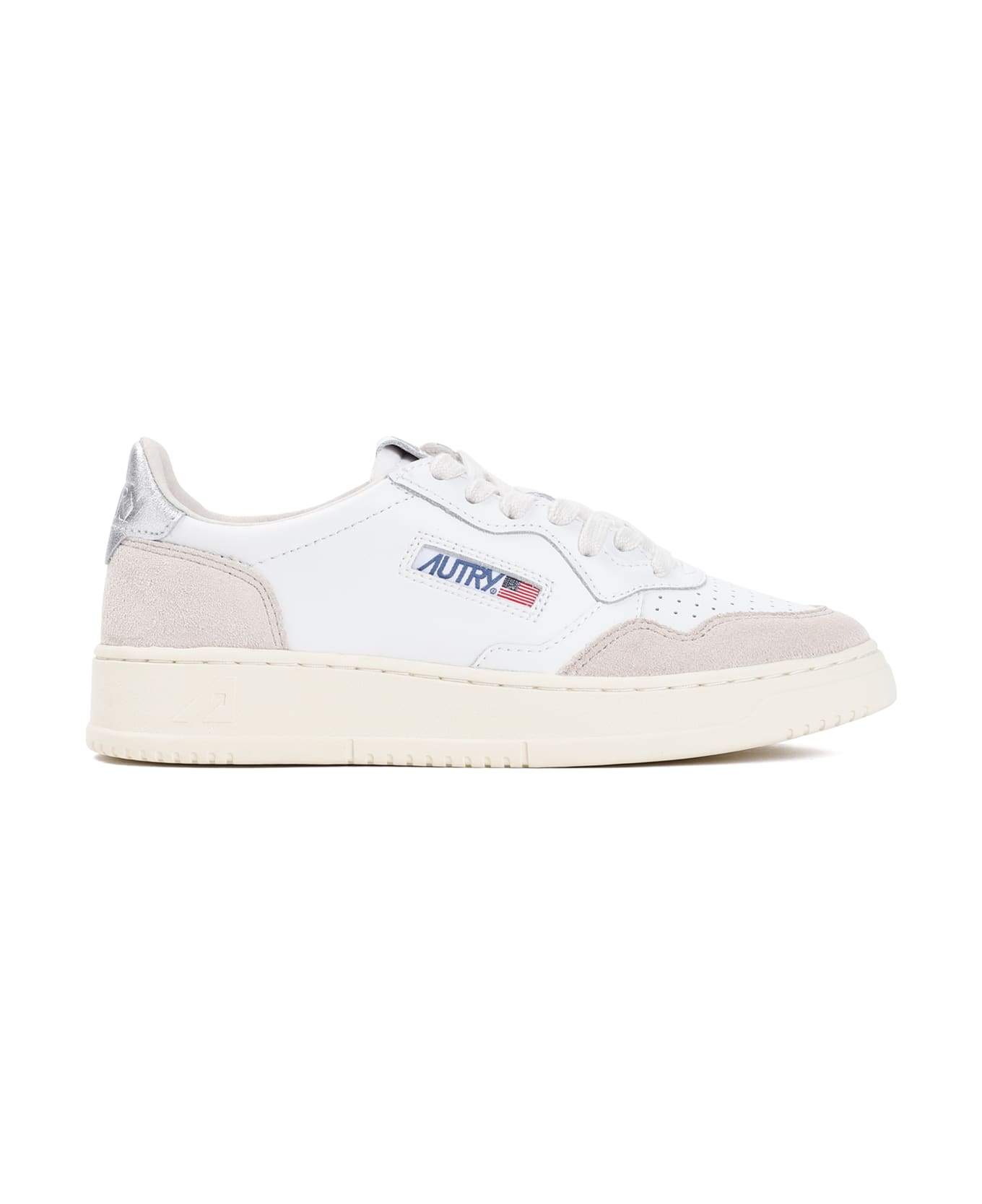 Autry Medalist Low Sneakers - Wht Silver