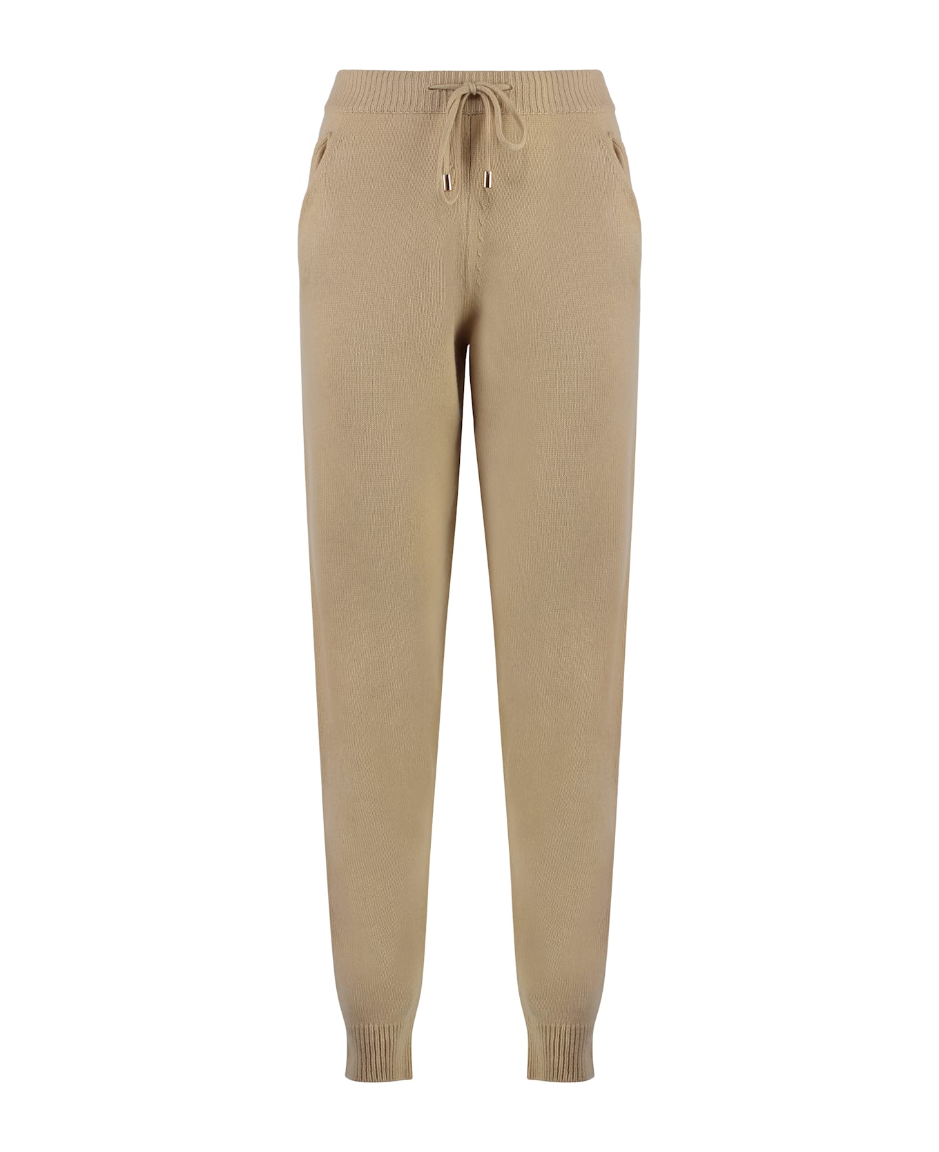 Malo Knitted Cashmere Track-pants - Sand