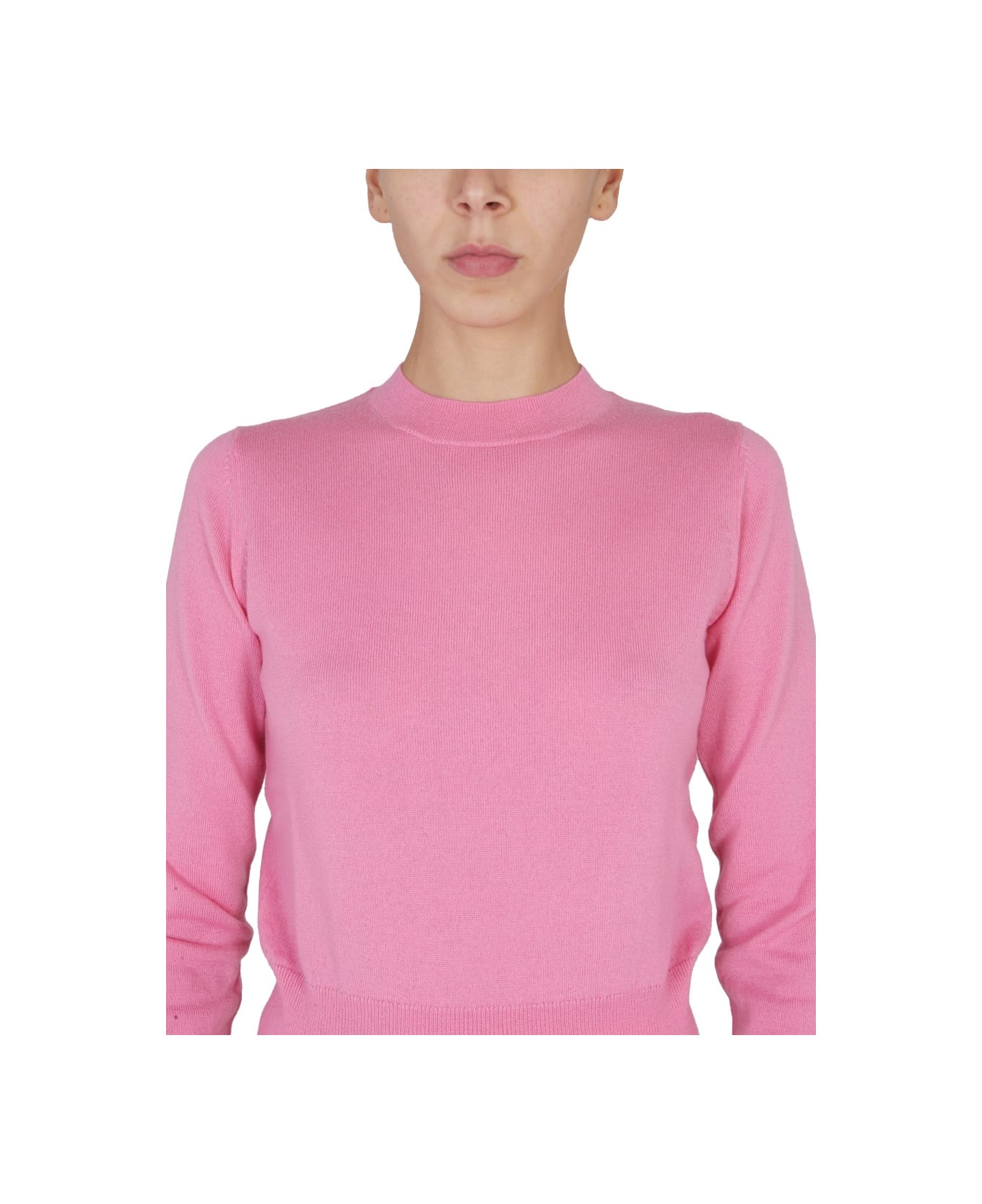 Ballantyne Cashmere Crewneck Sweater - PINK
