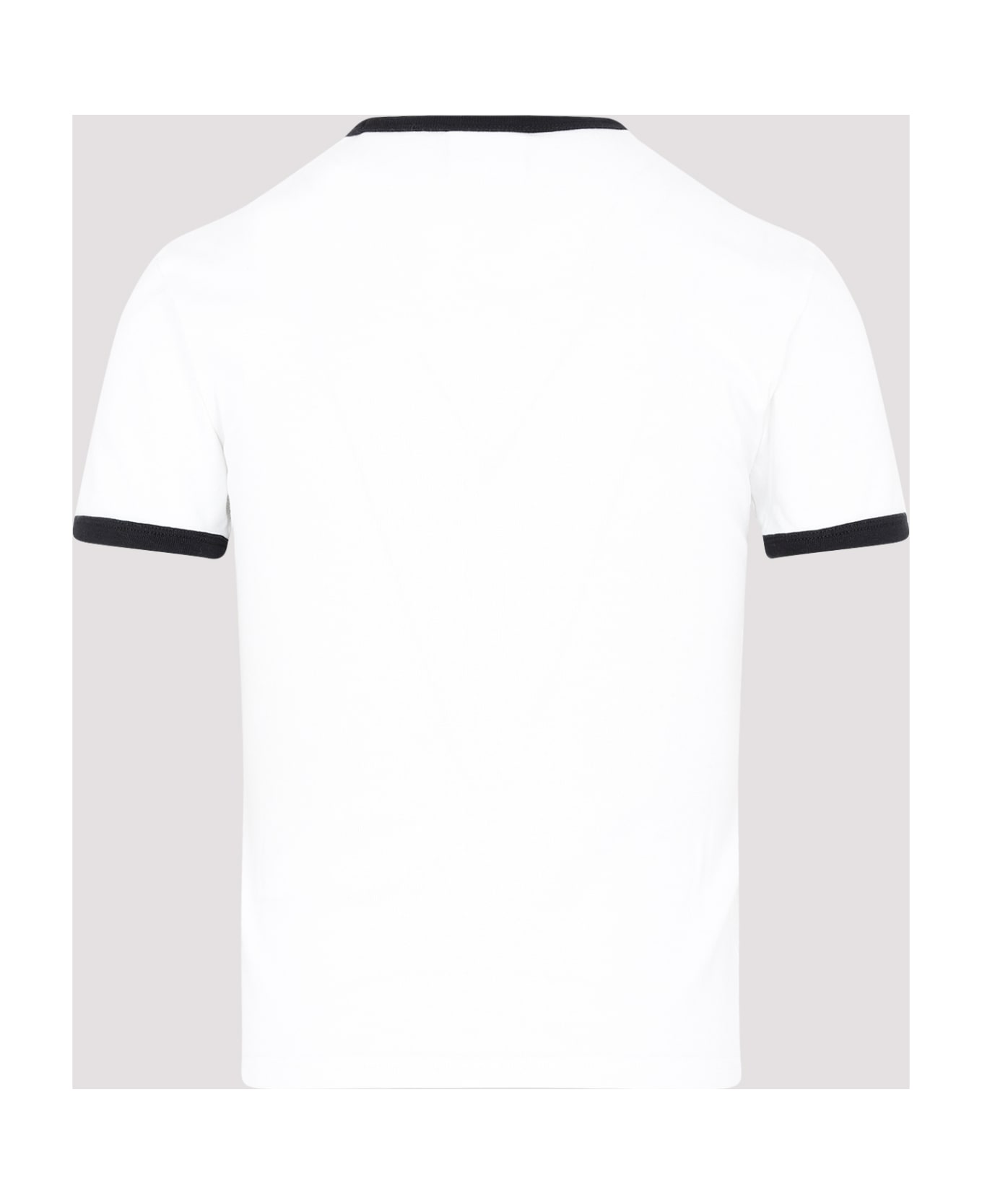 Courrèges Bumpy Contrast T-shirt Reedition - Heritage White Black