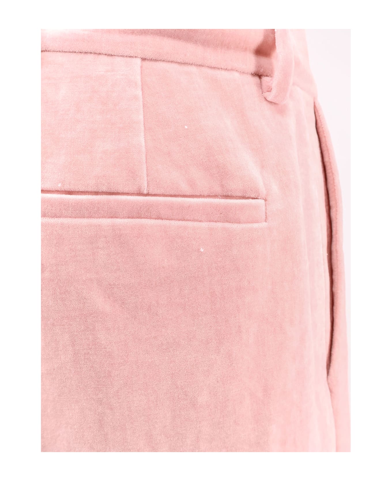 Dries Van Noten Pink Velvet Pixy Palazzo Pant - Pink