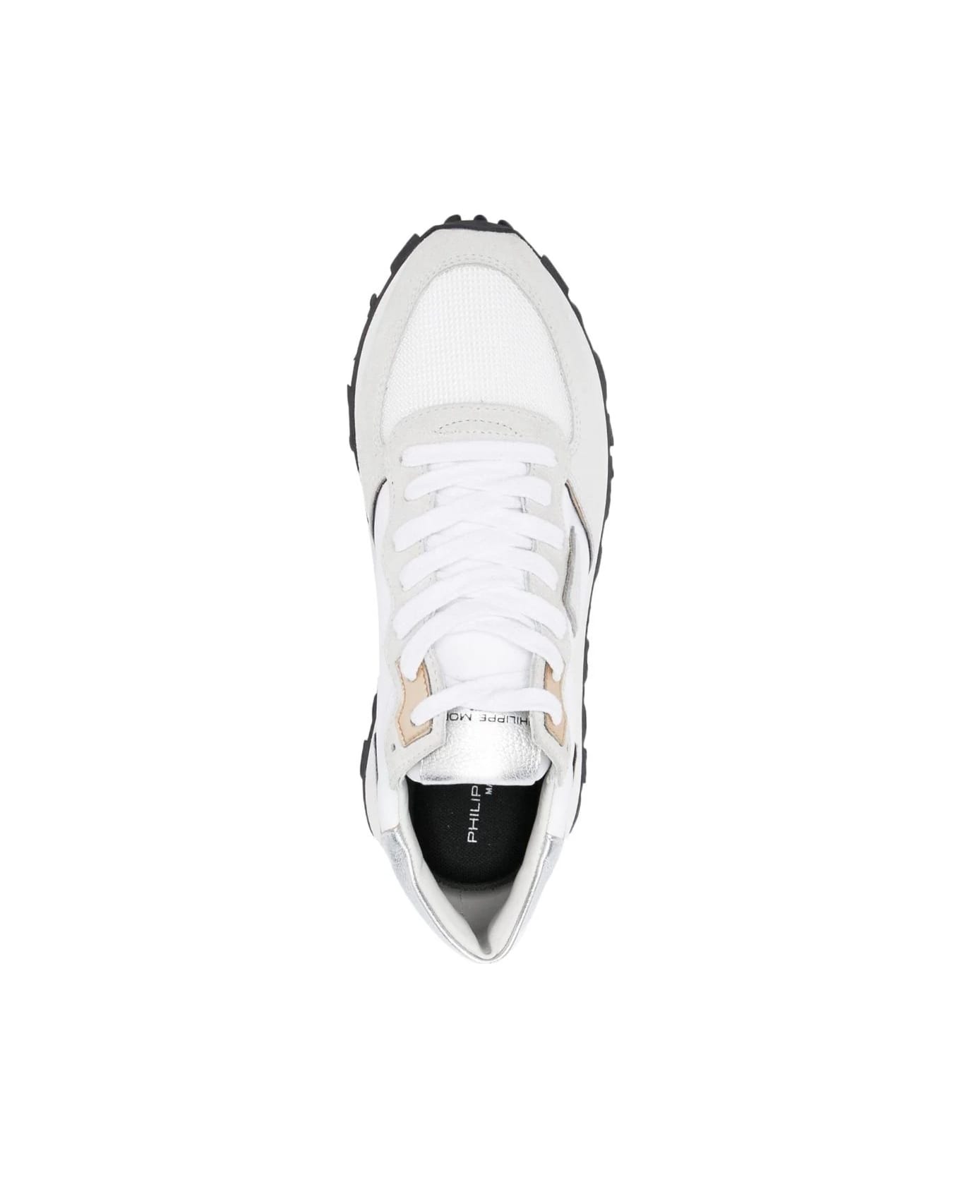 Philippe Model Tropez Haute Low Sneakers - White And Grey - White