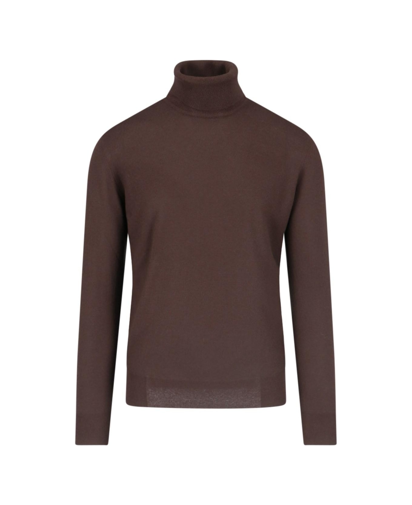 Loro Piana Turtle-neck Sweater - CHOCOLATE NOIRE