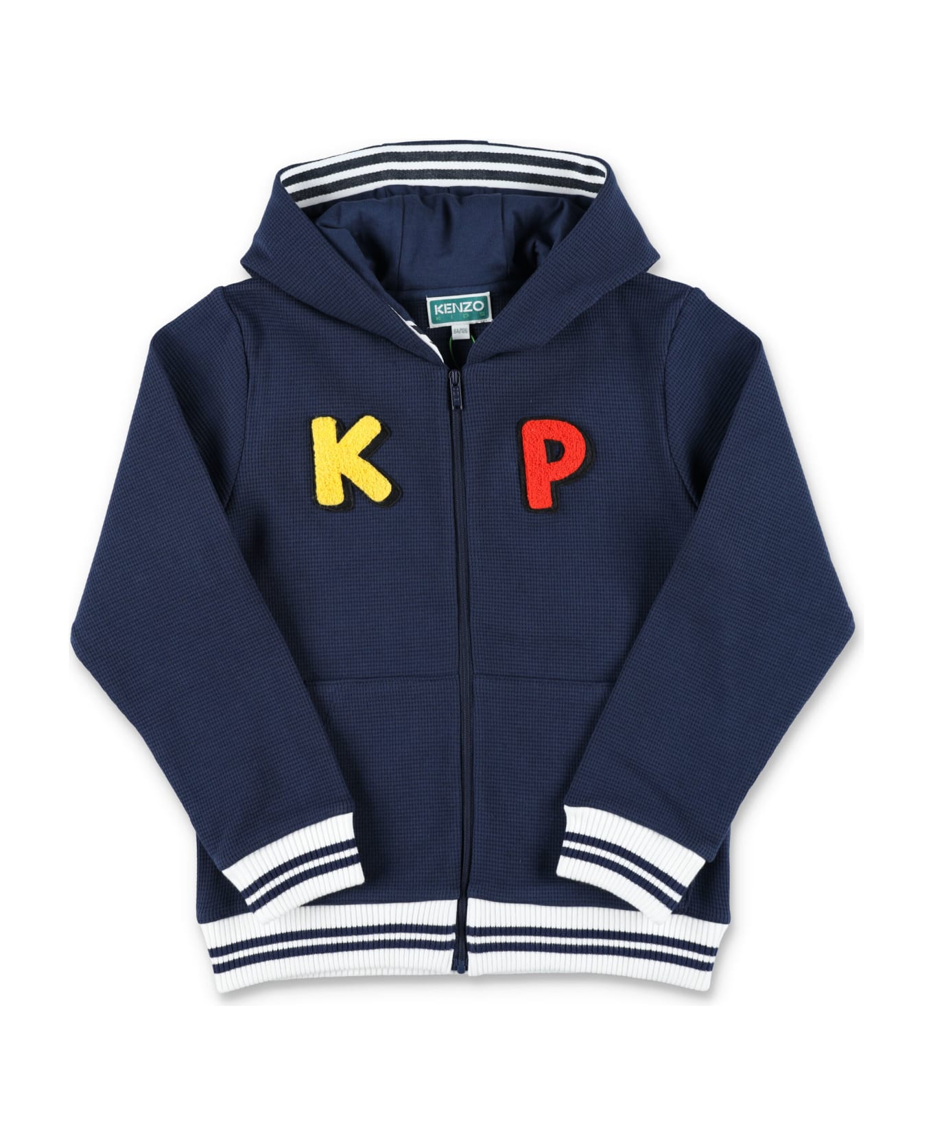 Kenzo Kids Sailor Zip Hoodie - NAVY ニットウェア＆スウェットシャツ