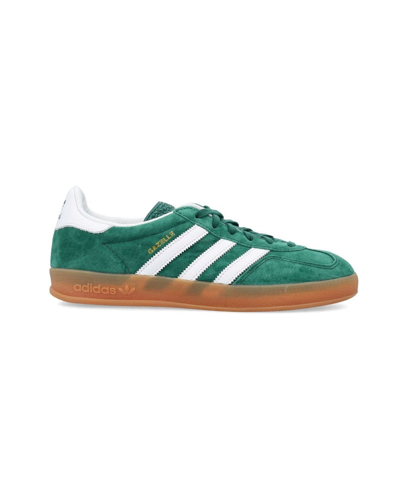 Adidas Round Toe Lace-up Sneakers - Cgreen/ftwwht/gum2