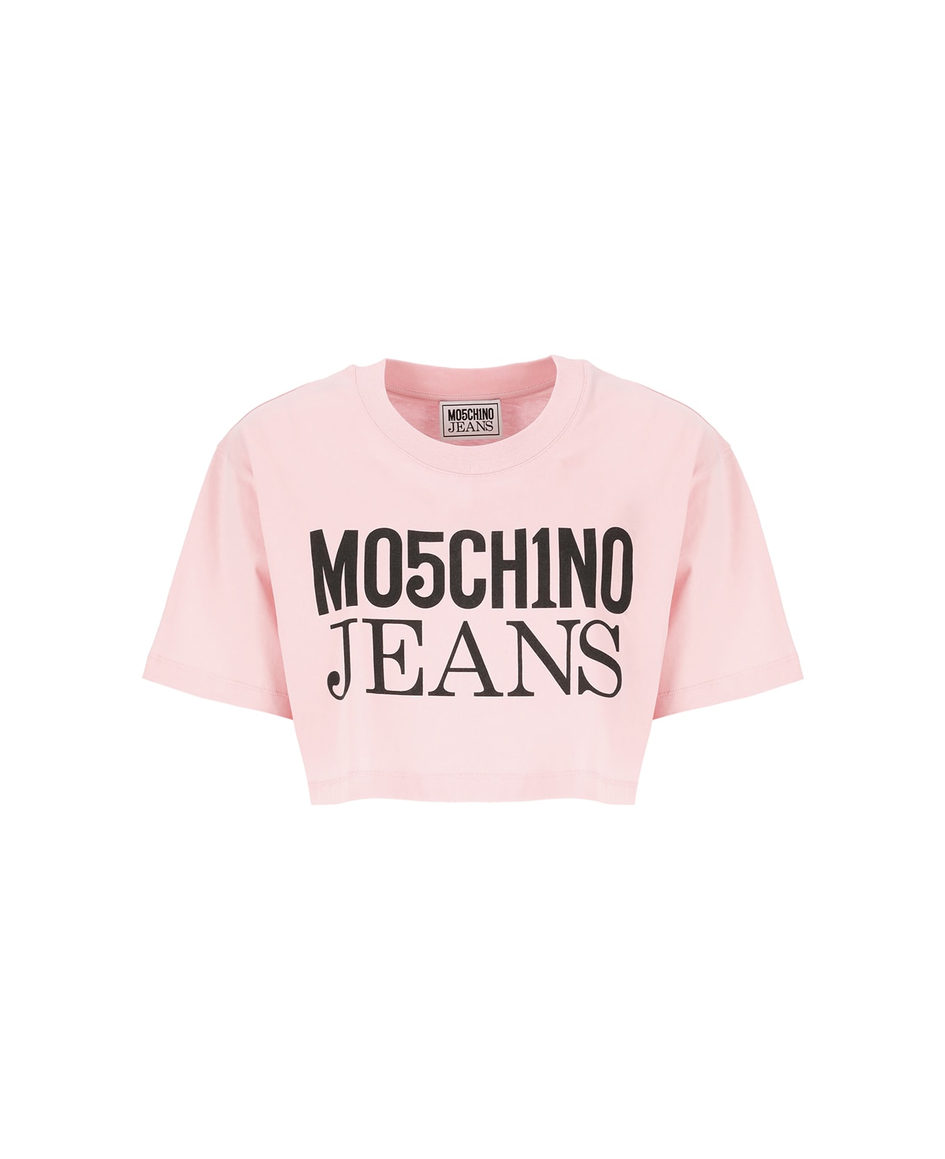 M05CH1N0 Jeans T-shirt With Logo - Pink Tシャツ