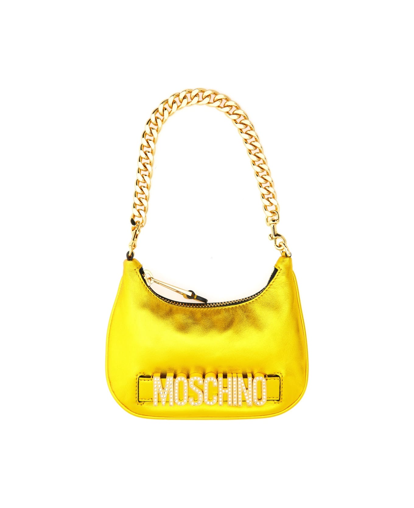 Moschino Bag With Lettering Logo - GOLD