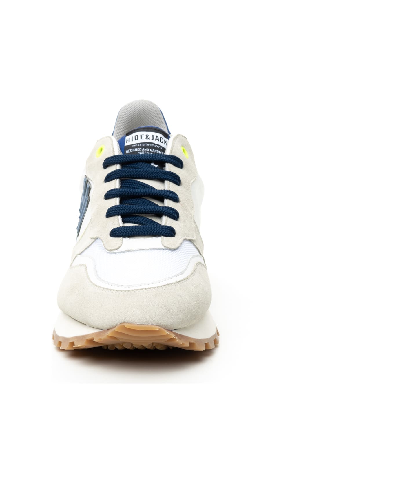 Hide&Jack Low Top Sneaker - Running Over Blue Yellow Grey - BLUE YELLOW GREY
